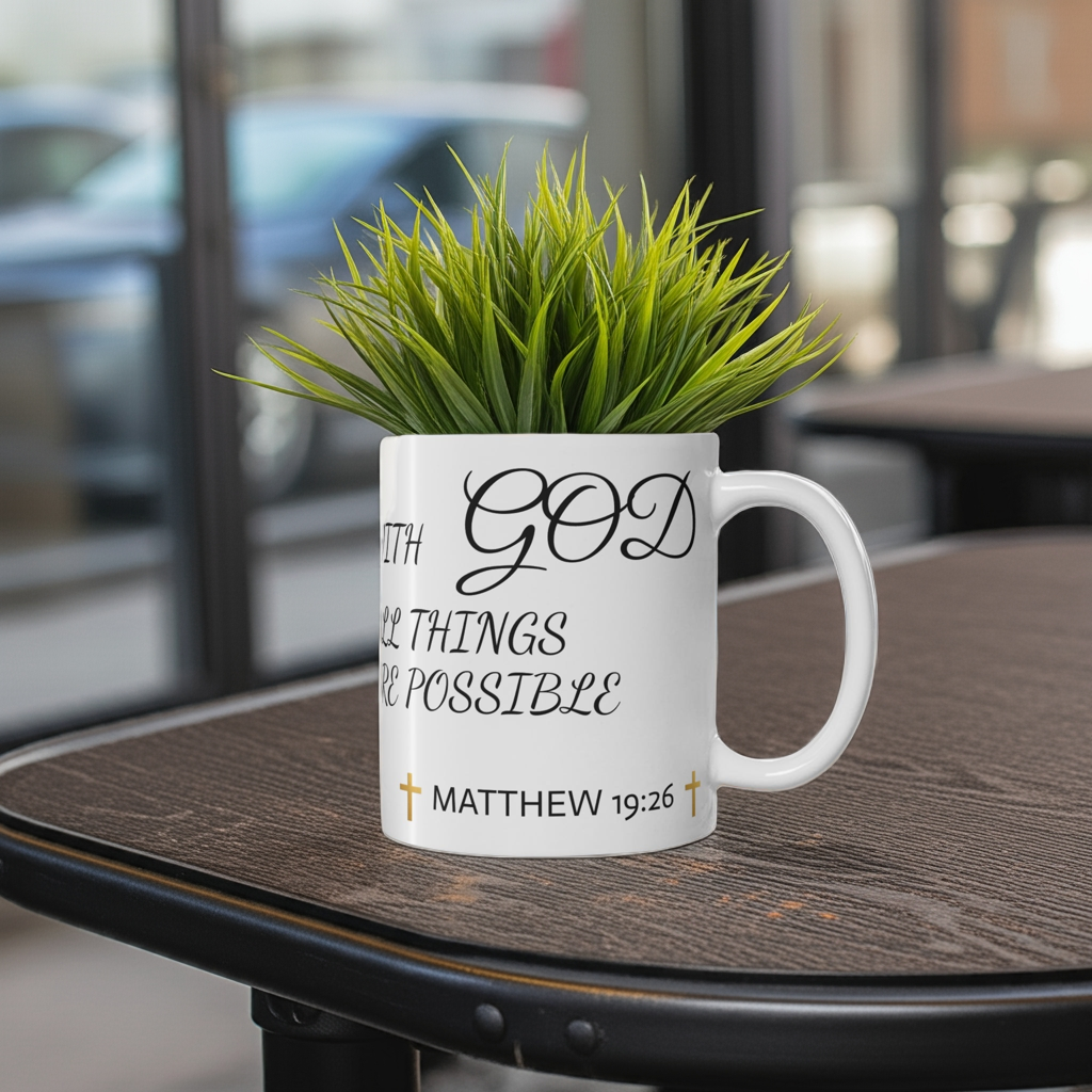 Inspirational Motivational Mug with Quote, Coffee Cup for Gifts, Encouragement, Home Decor, Office Supplies, Faith-Based