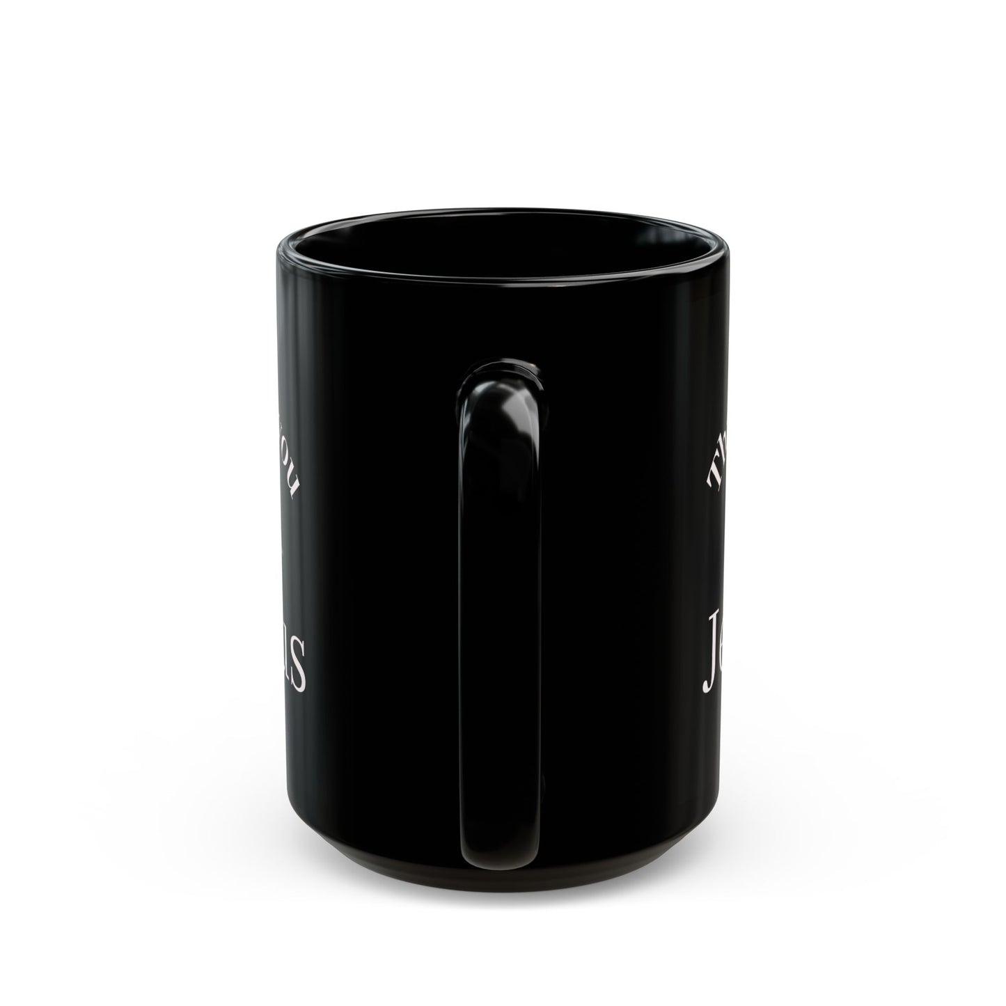 Artistic Black Mug - Unique Modern Design for Coffee Lovers