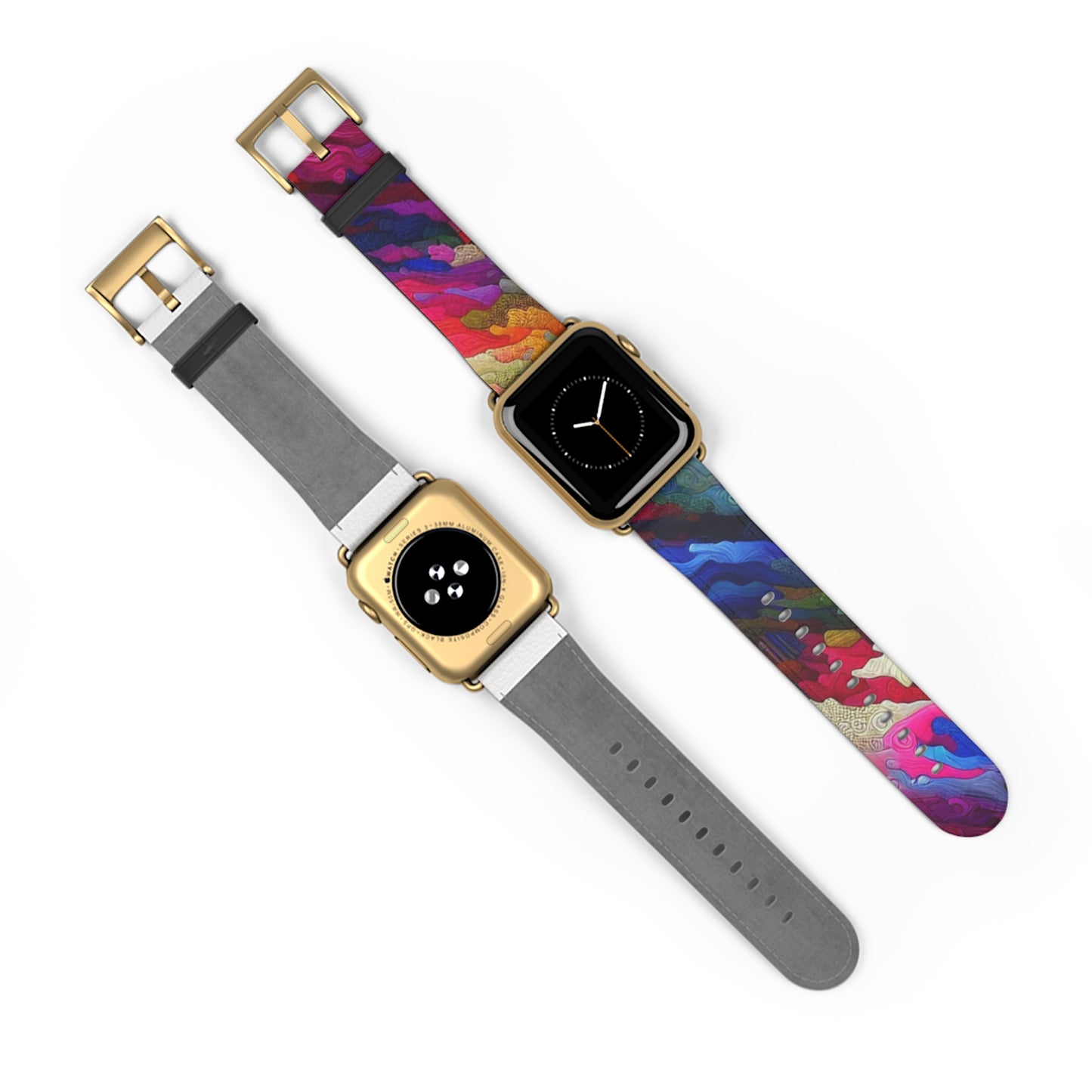 Vibrant Art Watch Band, Colorful Adjustable Strap, Unique Accessory for Any Occasion, Trendy Gift for Him/Her, Stylish Camou Fitness Band