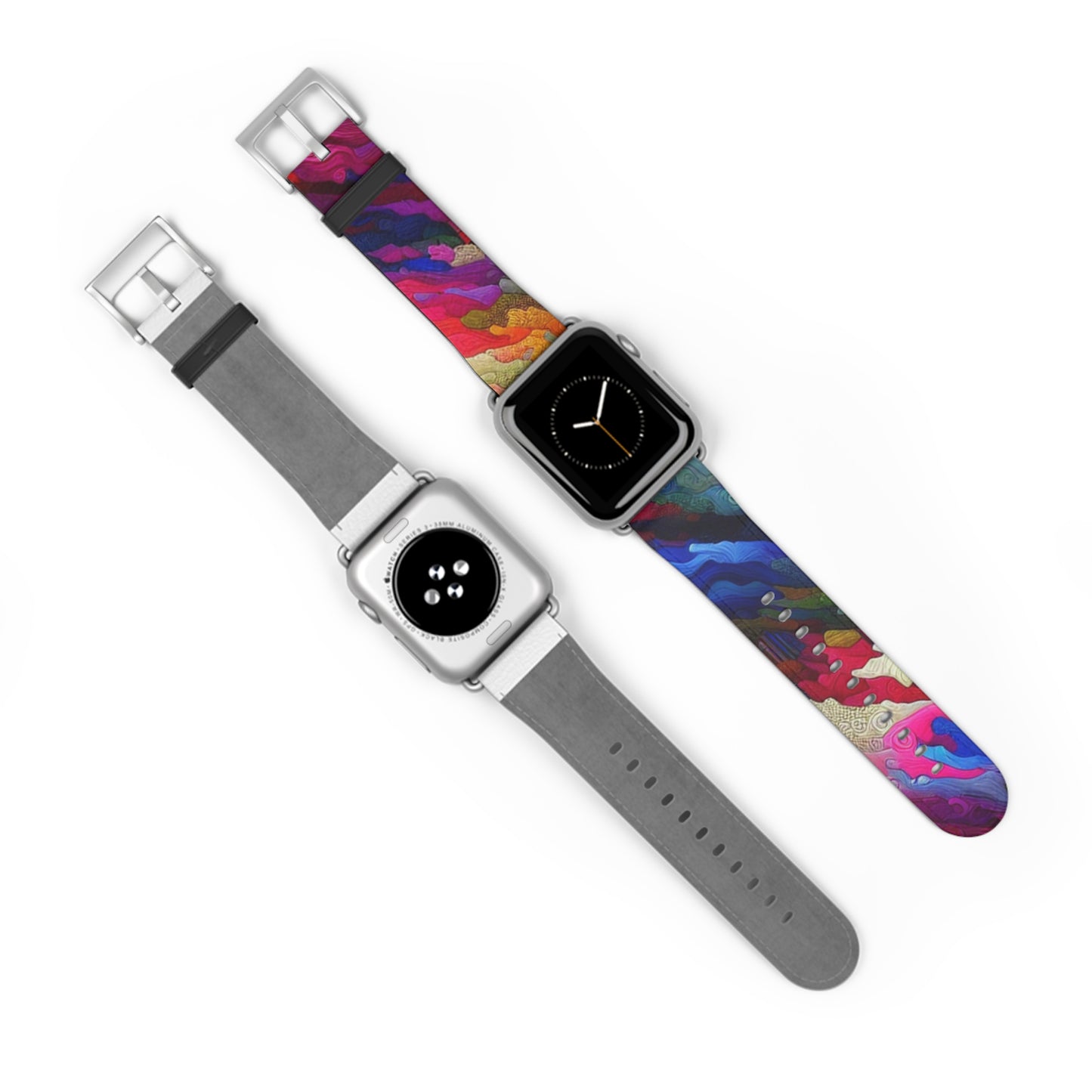 Vibrant Art Watch Band, Colorful Adjustable Strap, Unique Accessory for Any Occasion, Trendy Gift for Him/Her, Stylish Camou Fitness Band