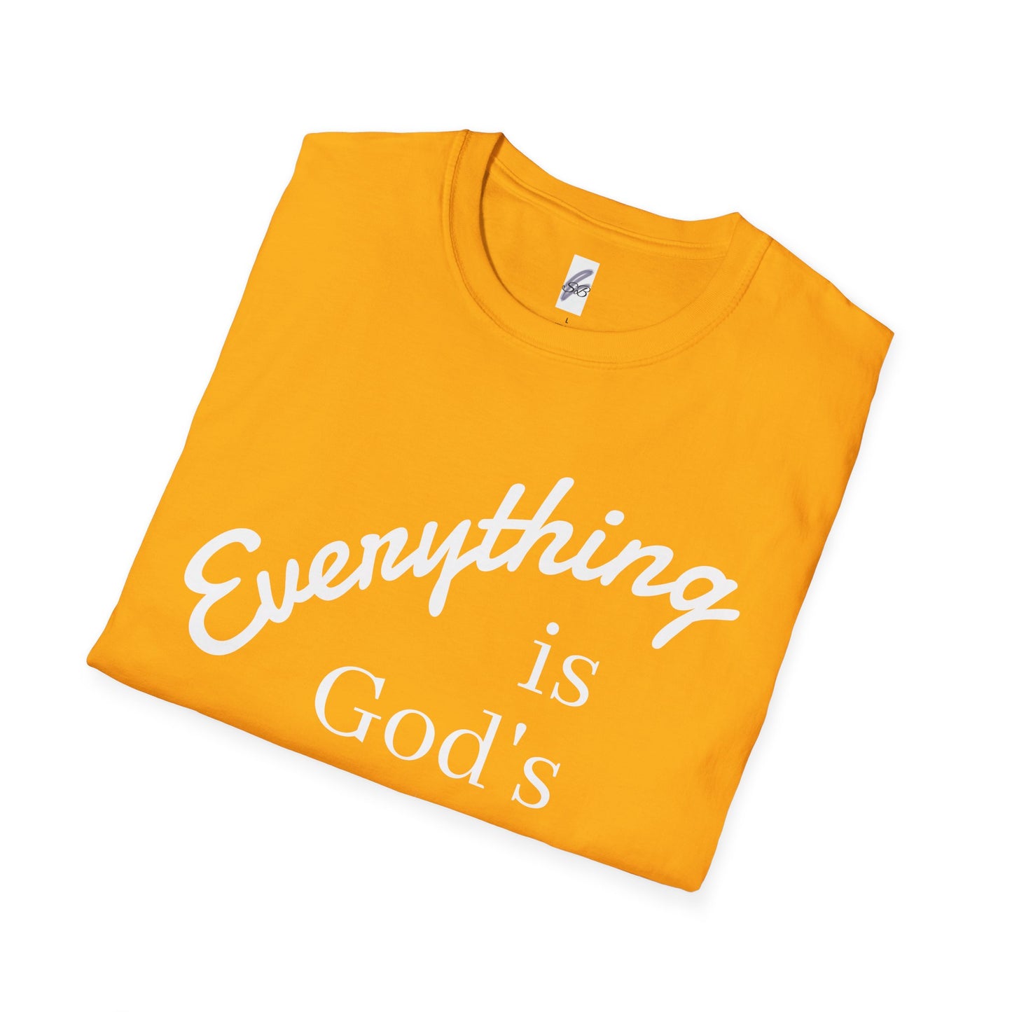 Unisex Softstyle T-Shirt - 'Everything is God's' Inspirational Tee