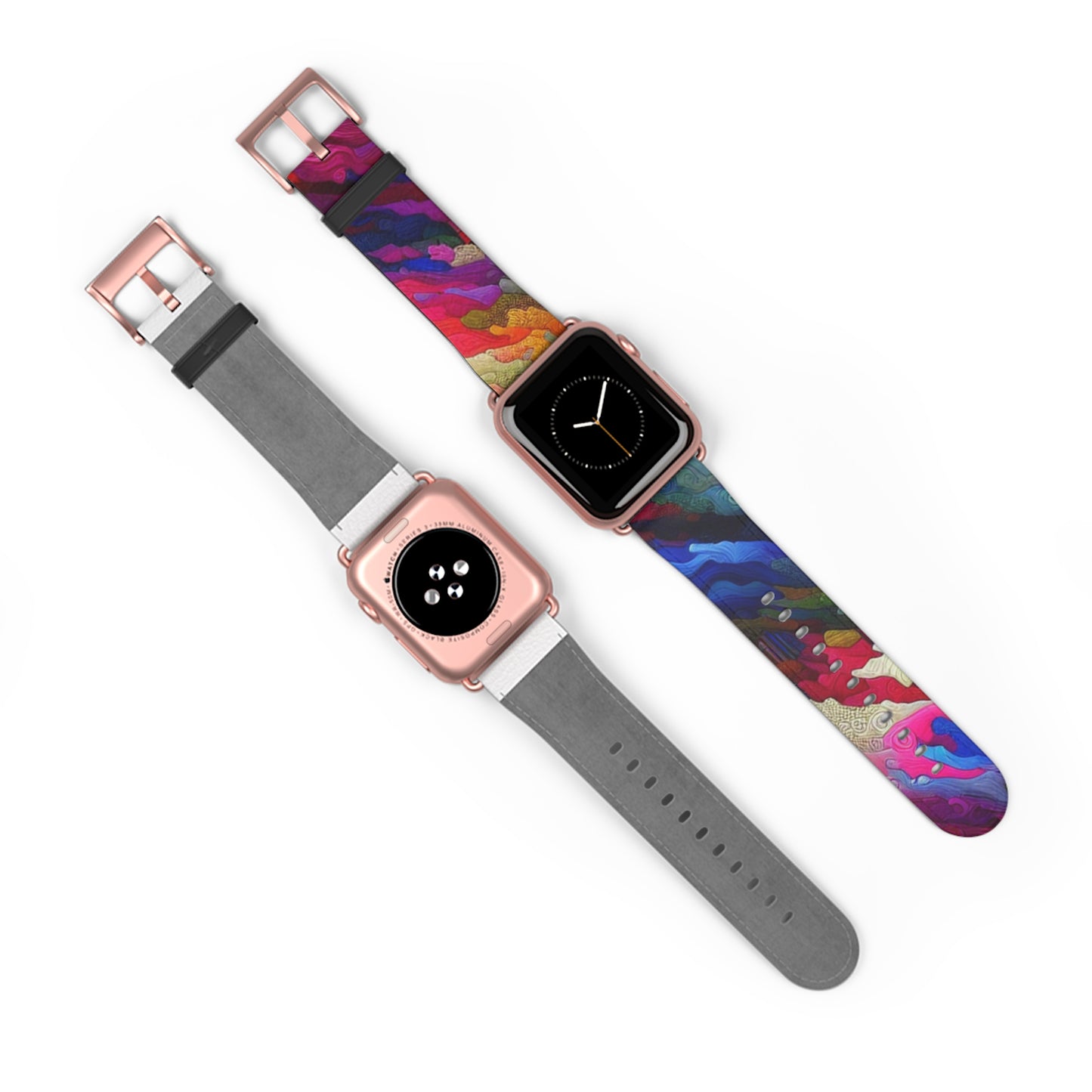 Vibrant Art Watch Band, Colorful Adjustable Strap, Unique Accessory for Any Occasion, Trendy Gift for Him/Her, Stylish Camou Fitness Band