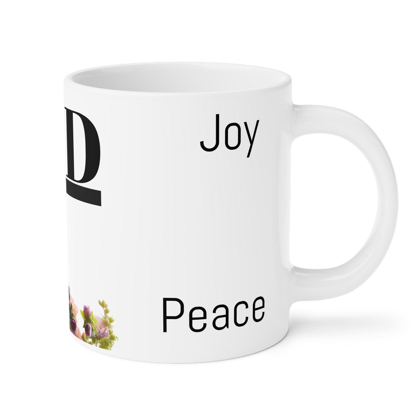 Inspirational Ceramic Mug - "God" with Hope & Love Designs – Perfect Gift for Faith & Encouragement