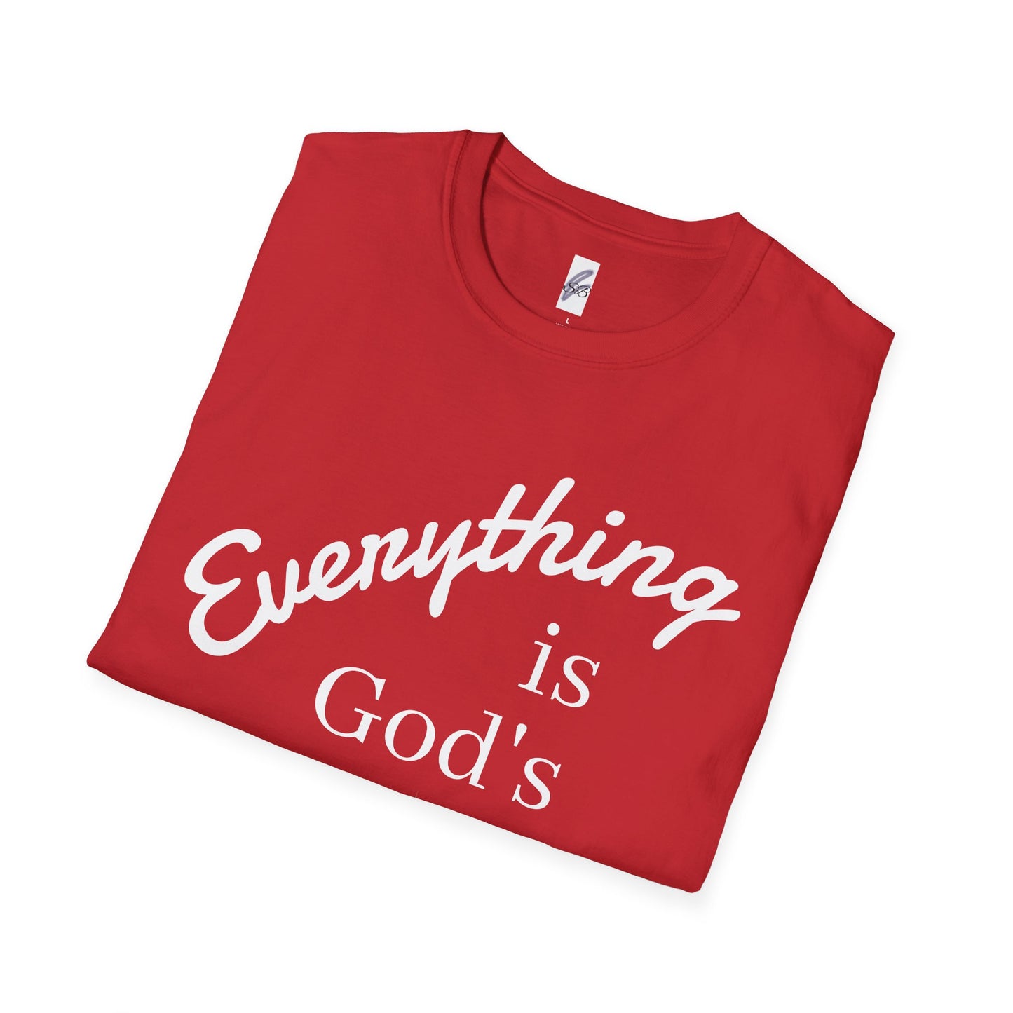 Unisex Softstyle T-Shirt - 'Everything is God's' Inspirational Tee