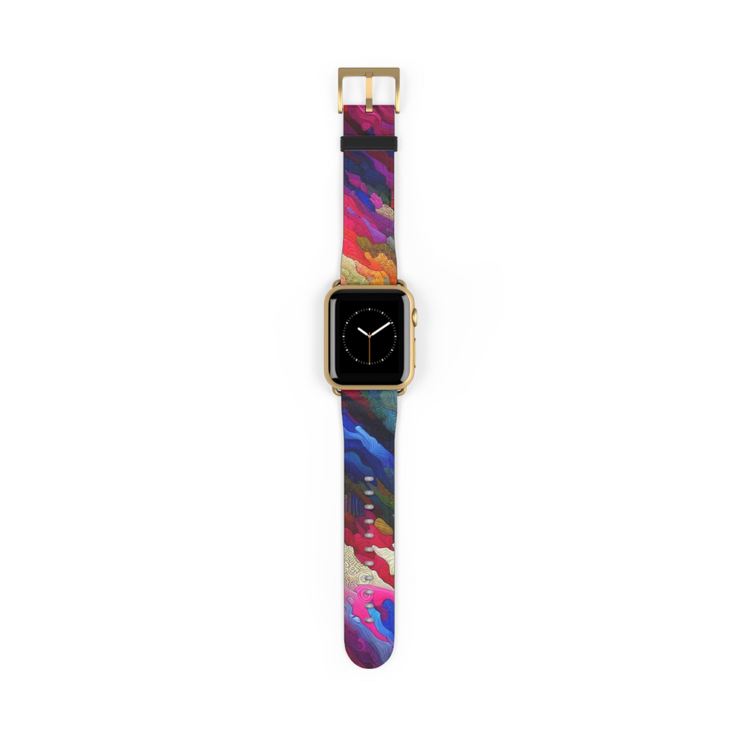 Vibrant Art Watch Band, Colorful Adjustable Strap, Unique Accessory for Any Occasion, Trendy Gift for Him/Her, Stylish Camou Fitness Band