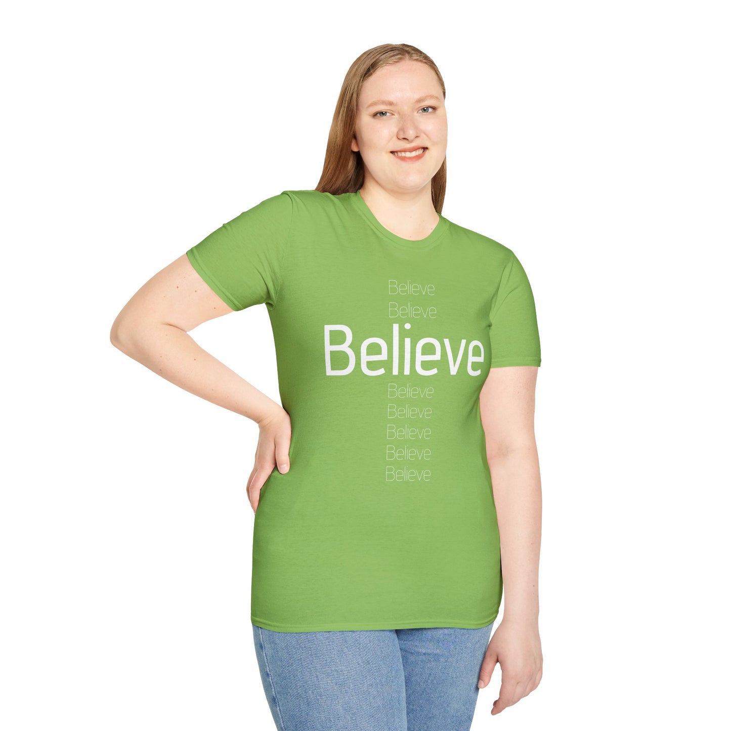 Believe Unisex Softstyle T-Shirt - Inspirational Casual Wear