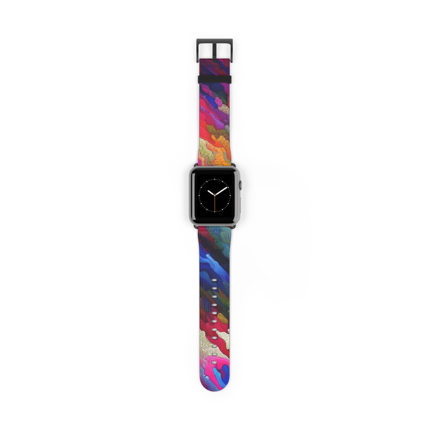 Vibrant Art Watch Band, Colorful Adjustable Strap, Unique Accessory for Any Occasion, Trendy Gift for Him/Her, Stylish Camou Fitness Band