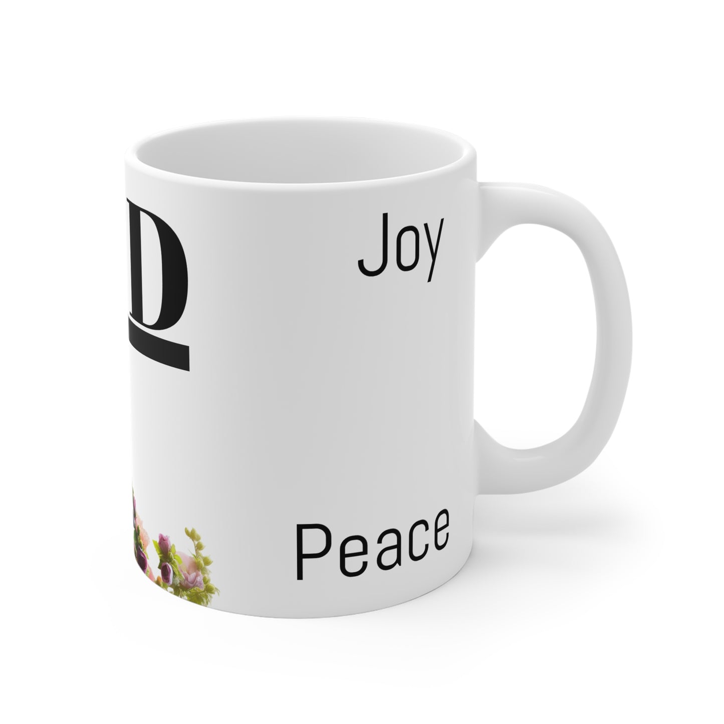 Inspirational Ceramic Mug - "God" with Hope & Love Designs – Perfect Gift for Faith & Encouragement