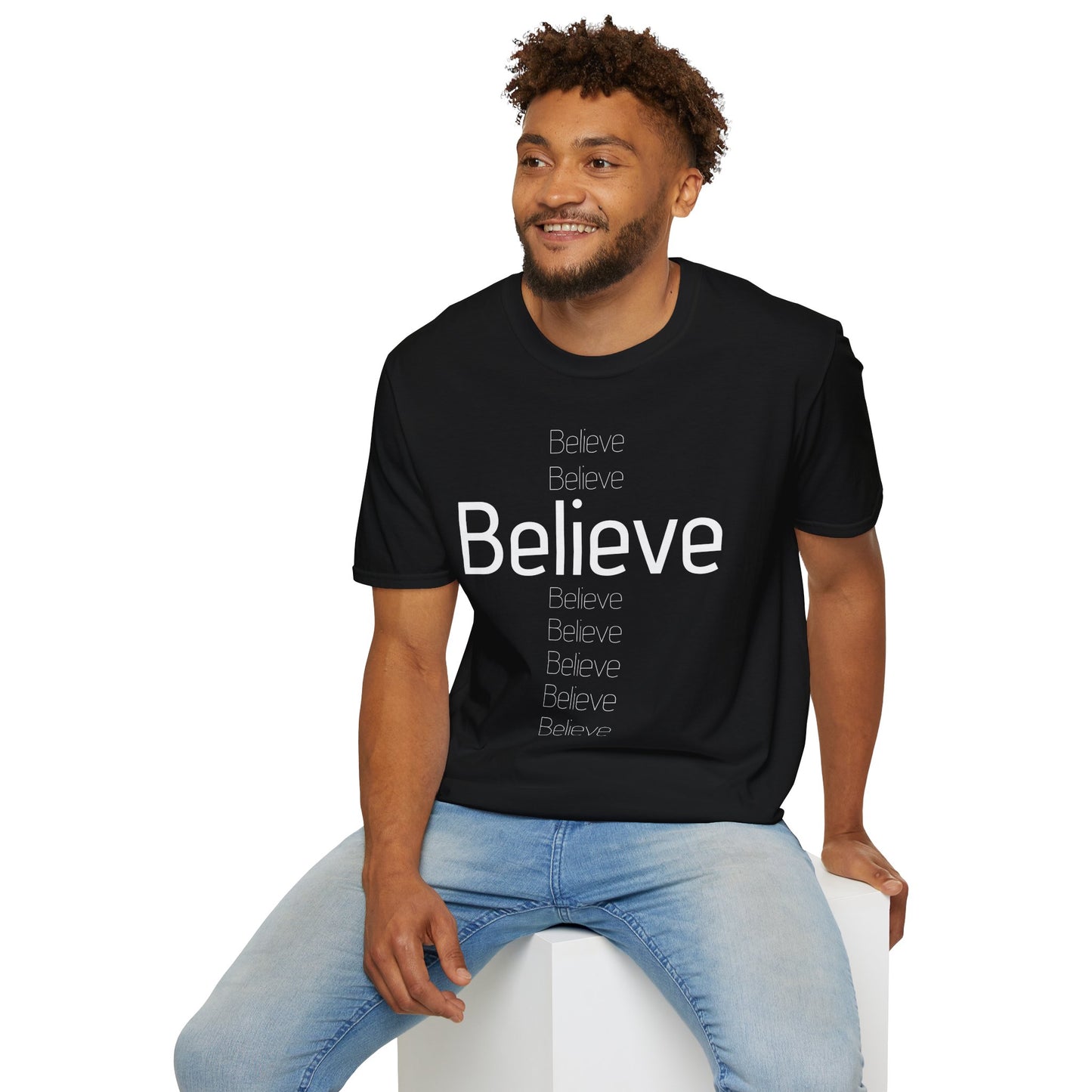 Believe Unisex Softstyle T-Shirt - Inspirational Casual Wear