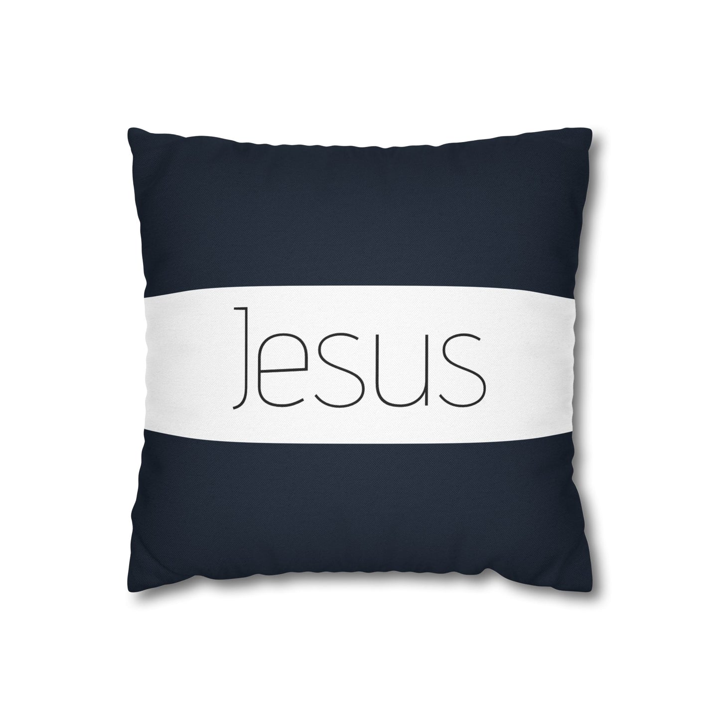 Inspirational Jesus Square Pillowcase - Modern Christian Decor, Christian comfort Decor