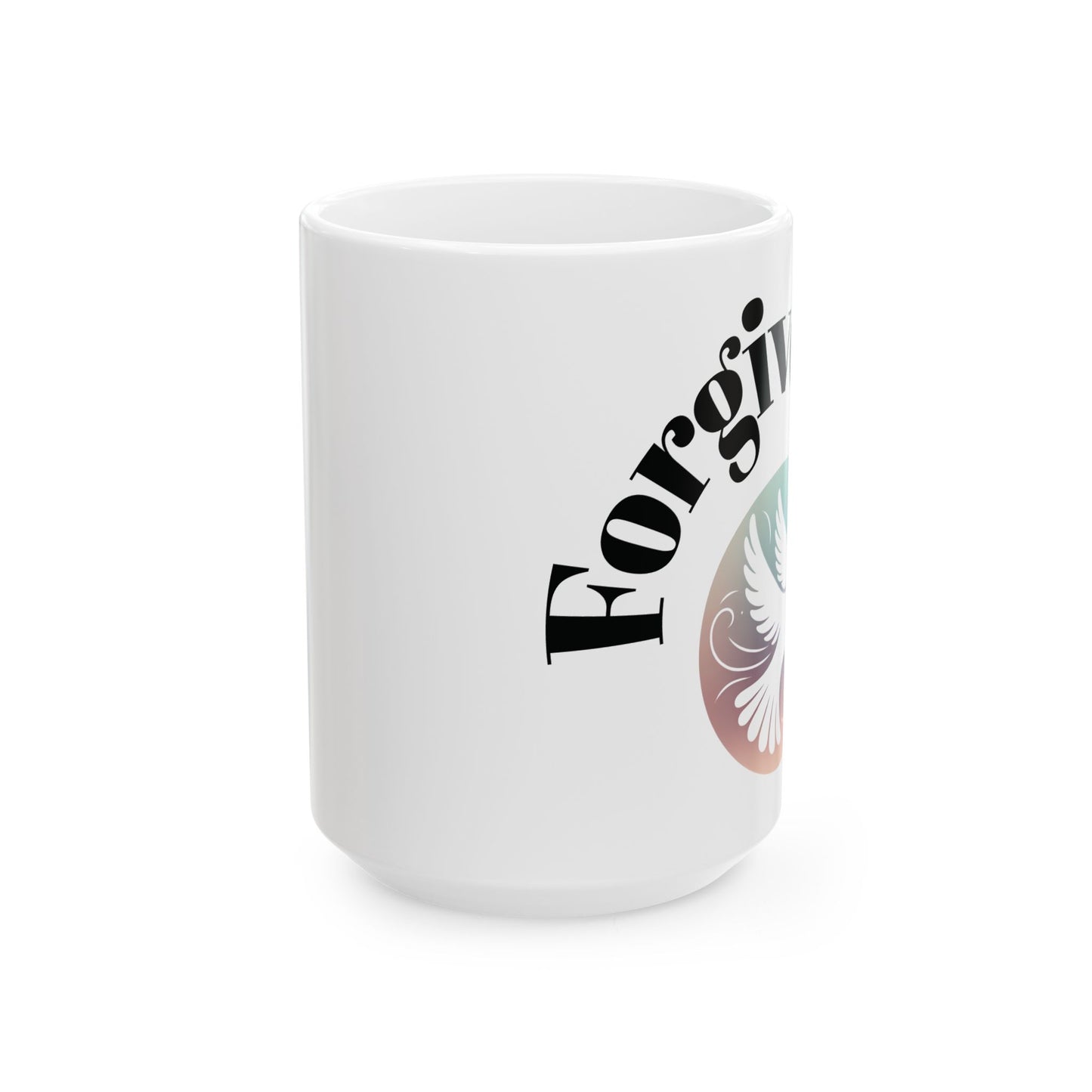 Inspirational Ceramic Mug - 11oz/15oz - Forgive as He forgives us Holy reminder, Great gift for believers and Faith lovers