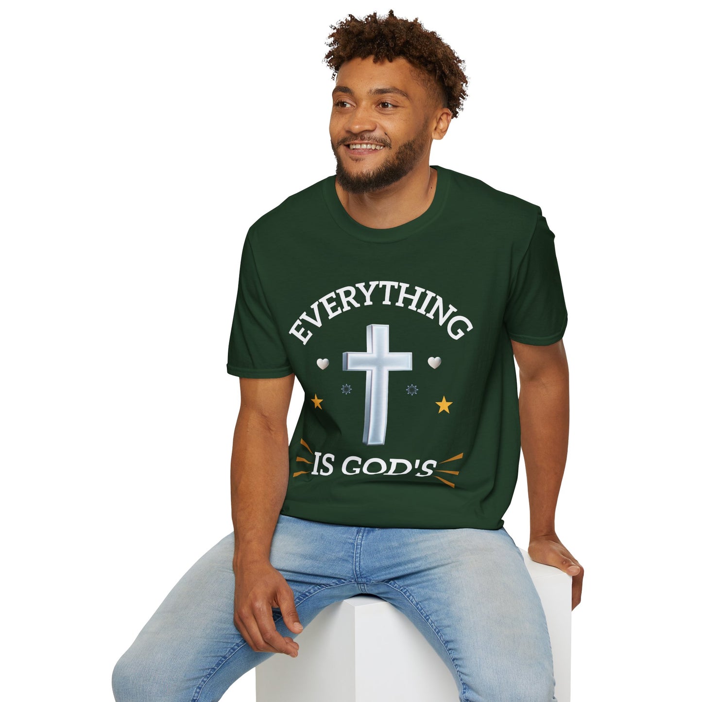 Faith-Inspired Unisex T-Shirt - Everything is God's, Christian Apparel, Gift for Believers, Spiritual Wear, Casual Everyday Tee