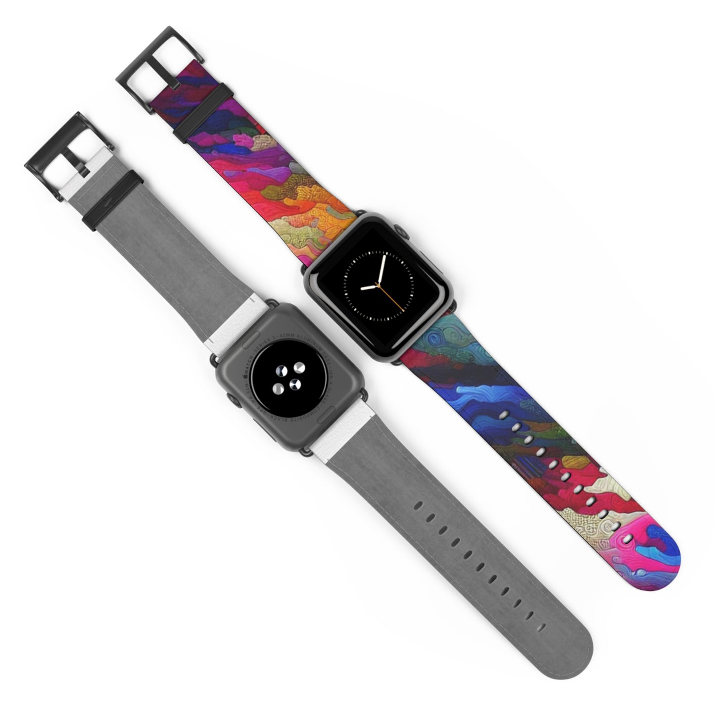Vibrant Art Watch Band, Colorful Adjustable Strap, Unique Accessory for Any Occasion, Trendy Gift for Him/Her, Stylish Camou Fitness Band