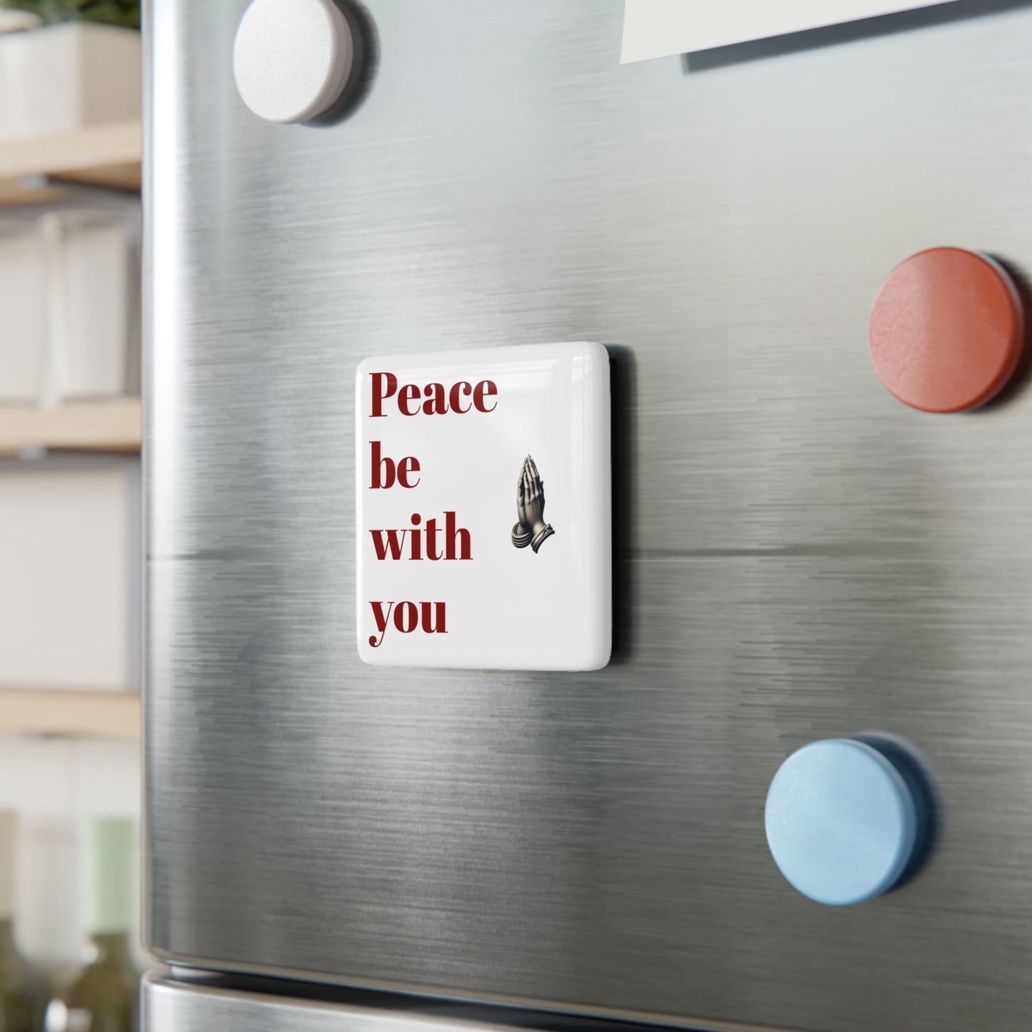 Praying Hands Porcelain Magnet | Inspirational Home Decor
