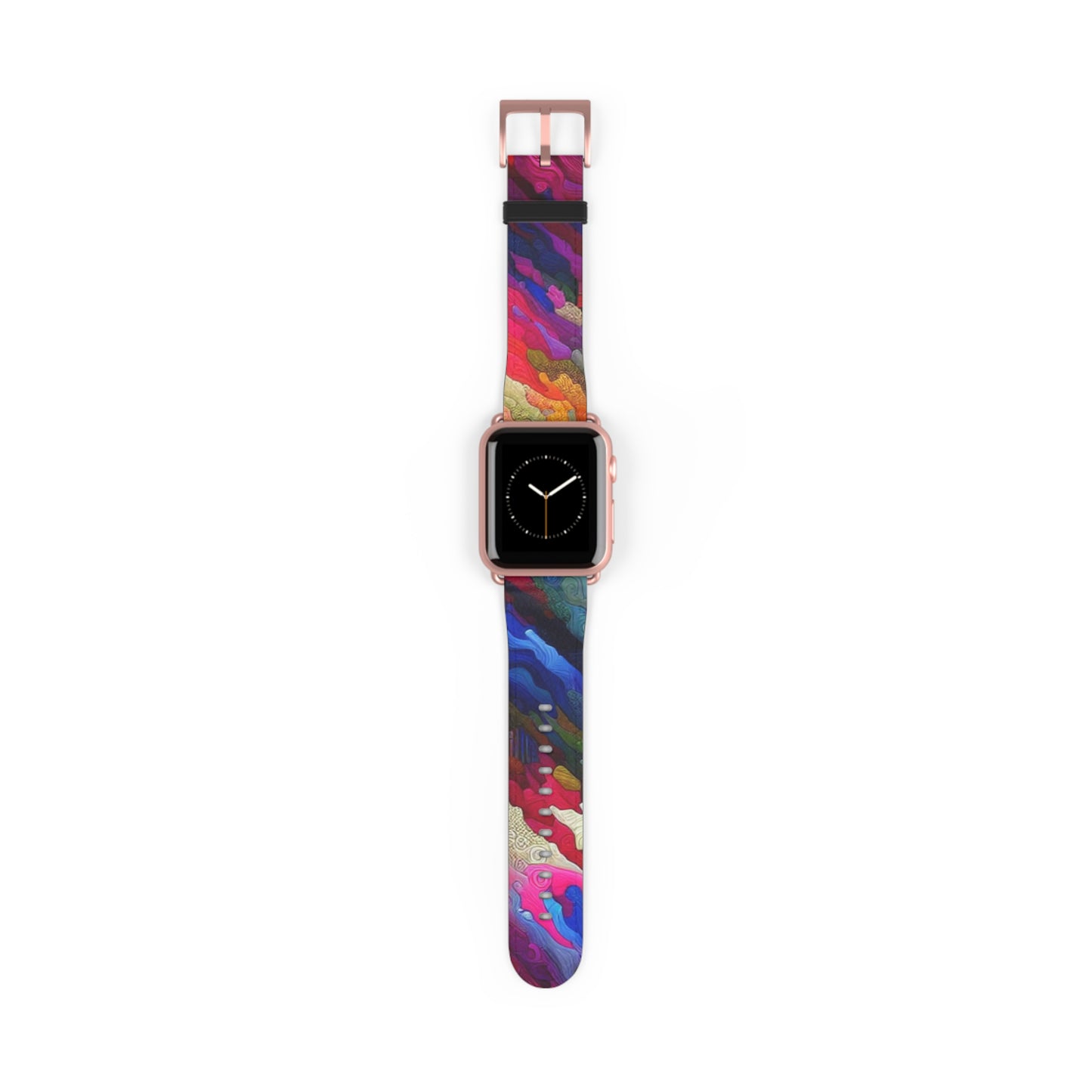 Vibrant Art Watch Band, Colorful Adjustable Strap, Unique Accessory for Any Occasion, Trendy Gift for Him/Her, Stylish Camou Fitness Band