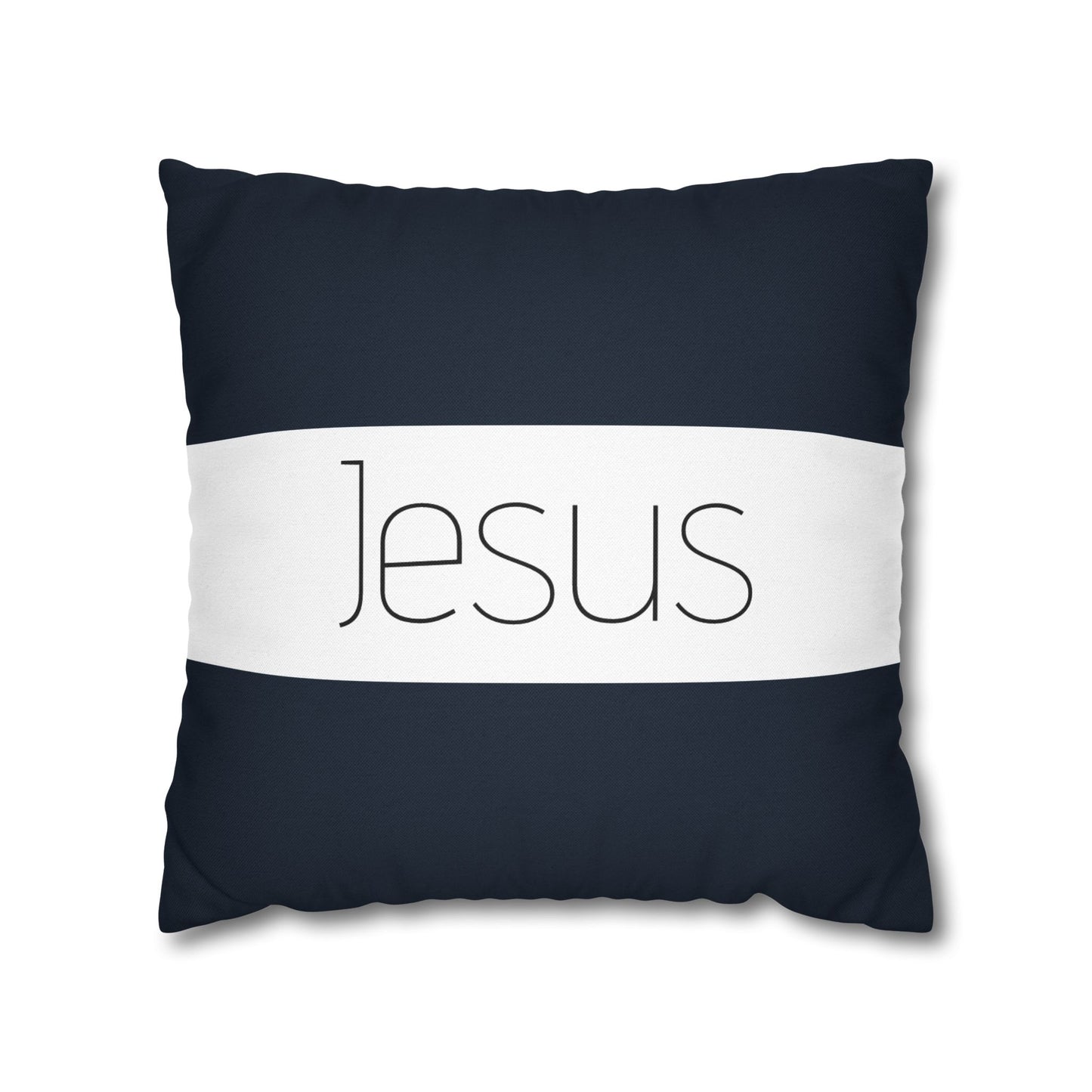 Inspirational Jesus Square Pillowcase - Modern Christian Decor, Christian comfort Decor