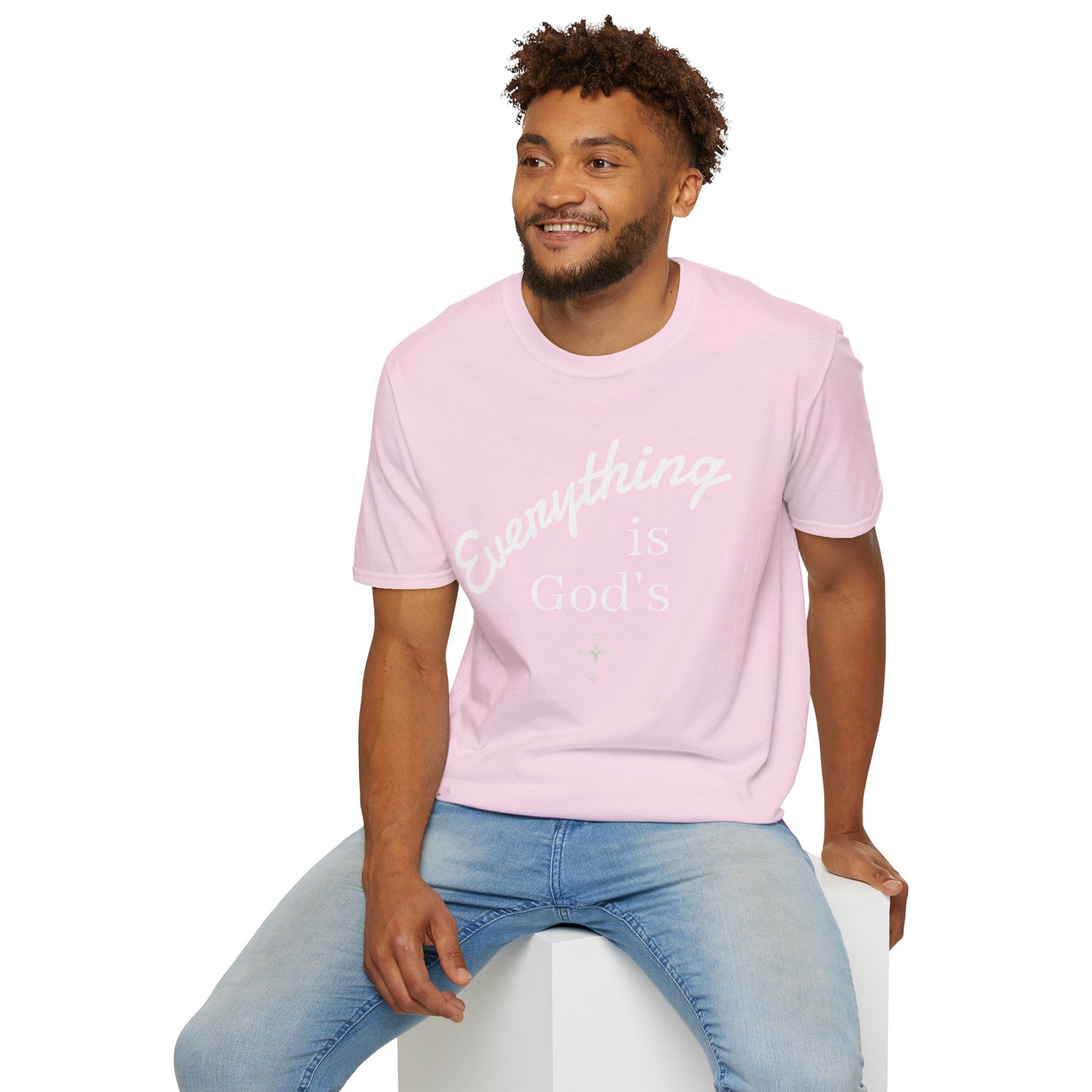 Unisex Softstyle T-Shirt - 'Everything is God's' Inspirational Tee