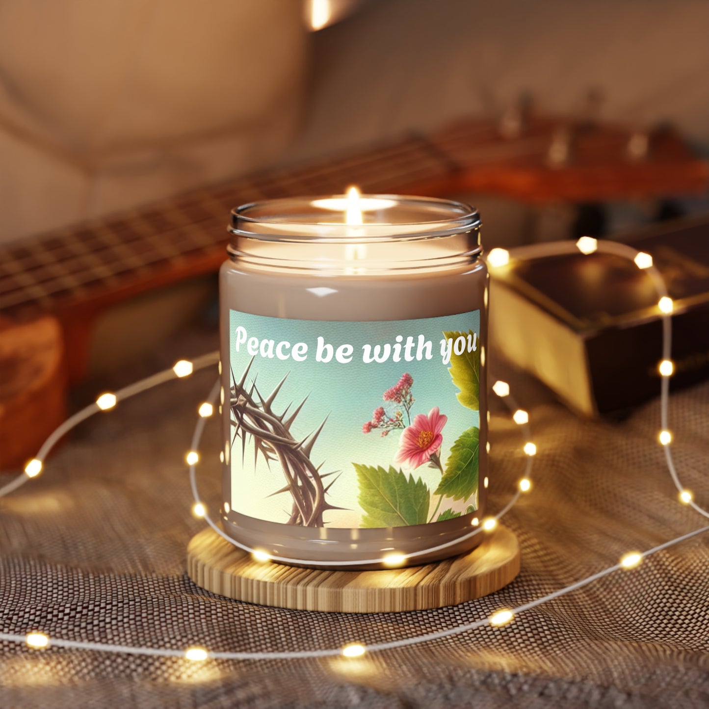 Scented Candle - "Peace Be With You" - 9oz Aromatherapy Candle
