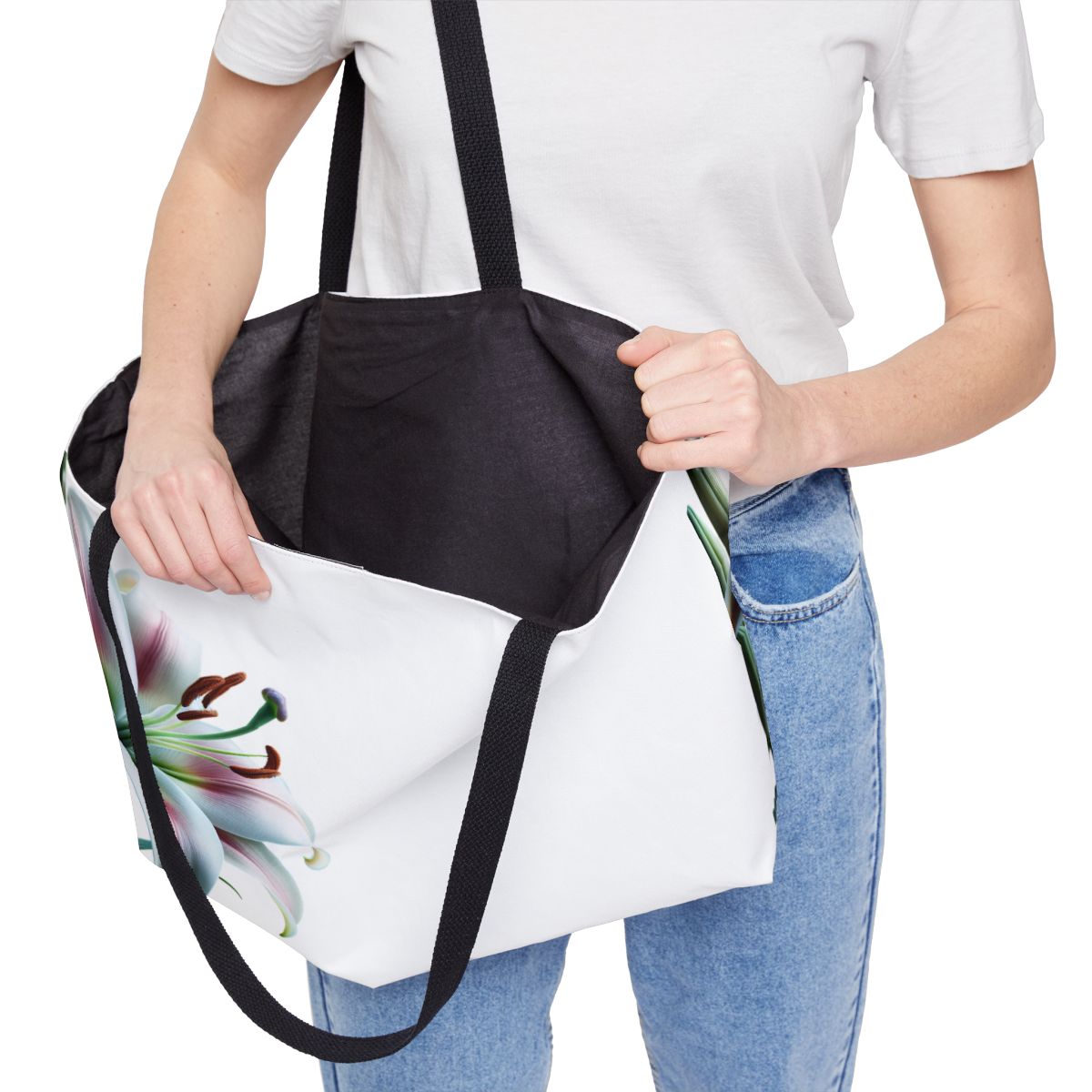 Elegant Floral Weekender Tote Bag | Perfect for Travel and Everyday Use