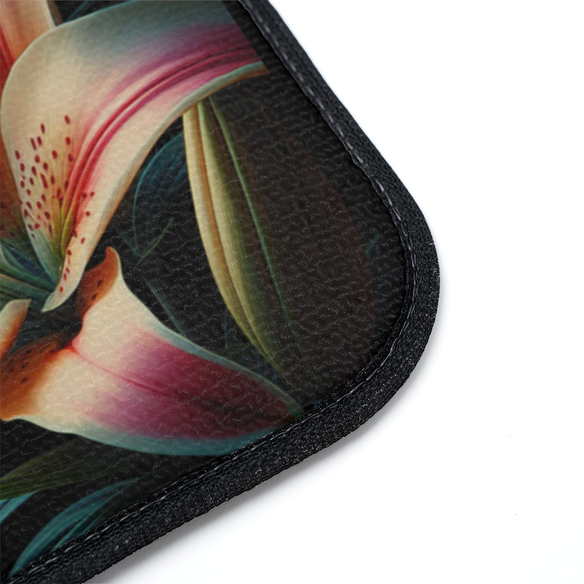 Floral Car Floor Mat featuring 'Lilly of the Valley' Design - Perfect for Spring Decor, Mother's Day Gift, Auto Accessories, Faith Lover