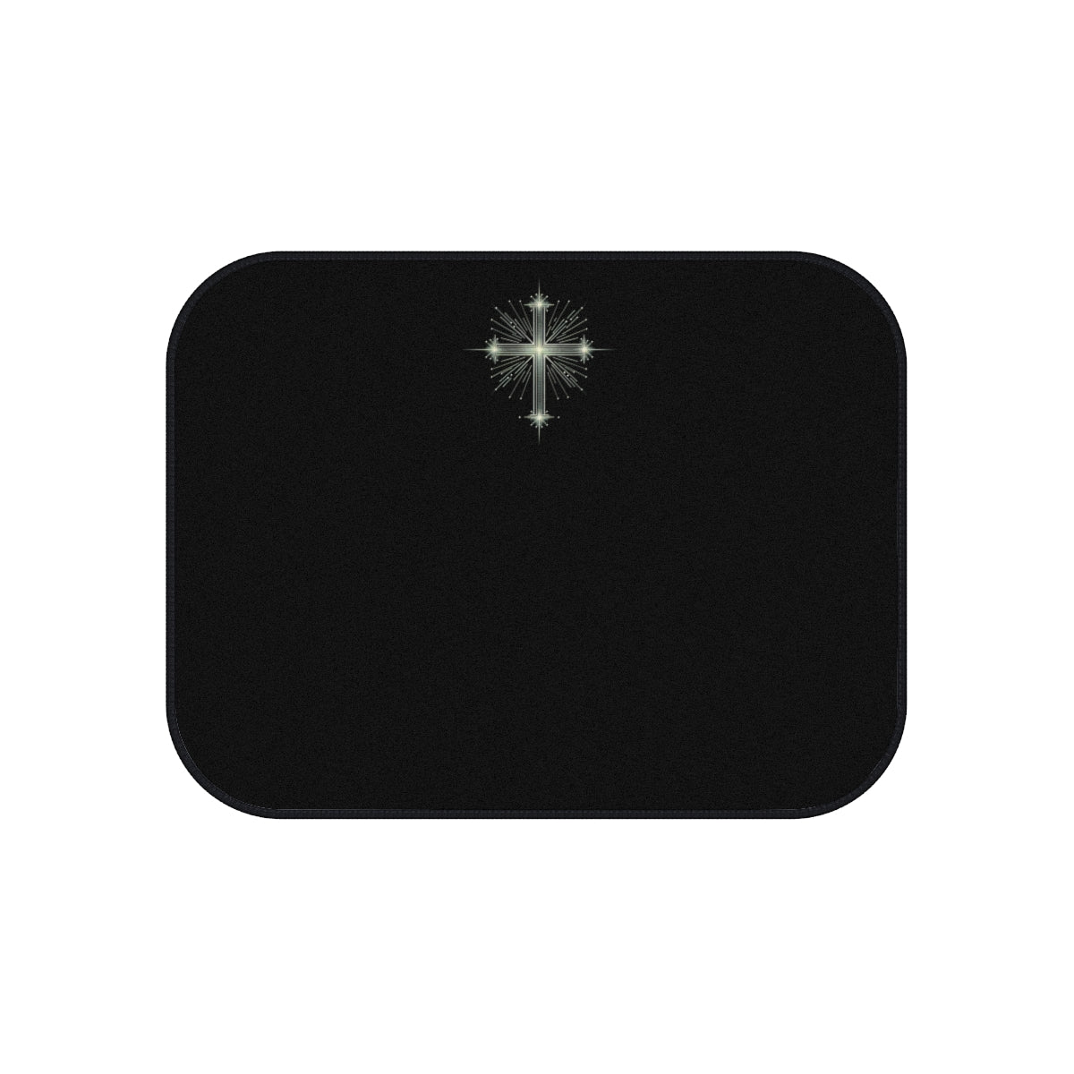 Car Mats Set, Ride with Jesus Black Floor Mats, Inspirational Car Accessories, Faith-based Car Decor, Religious Gift for Believers