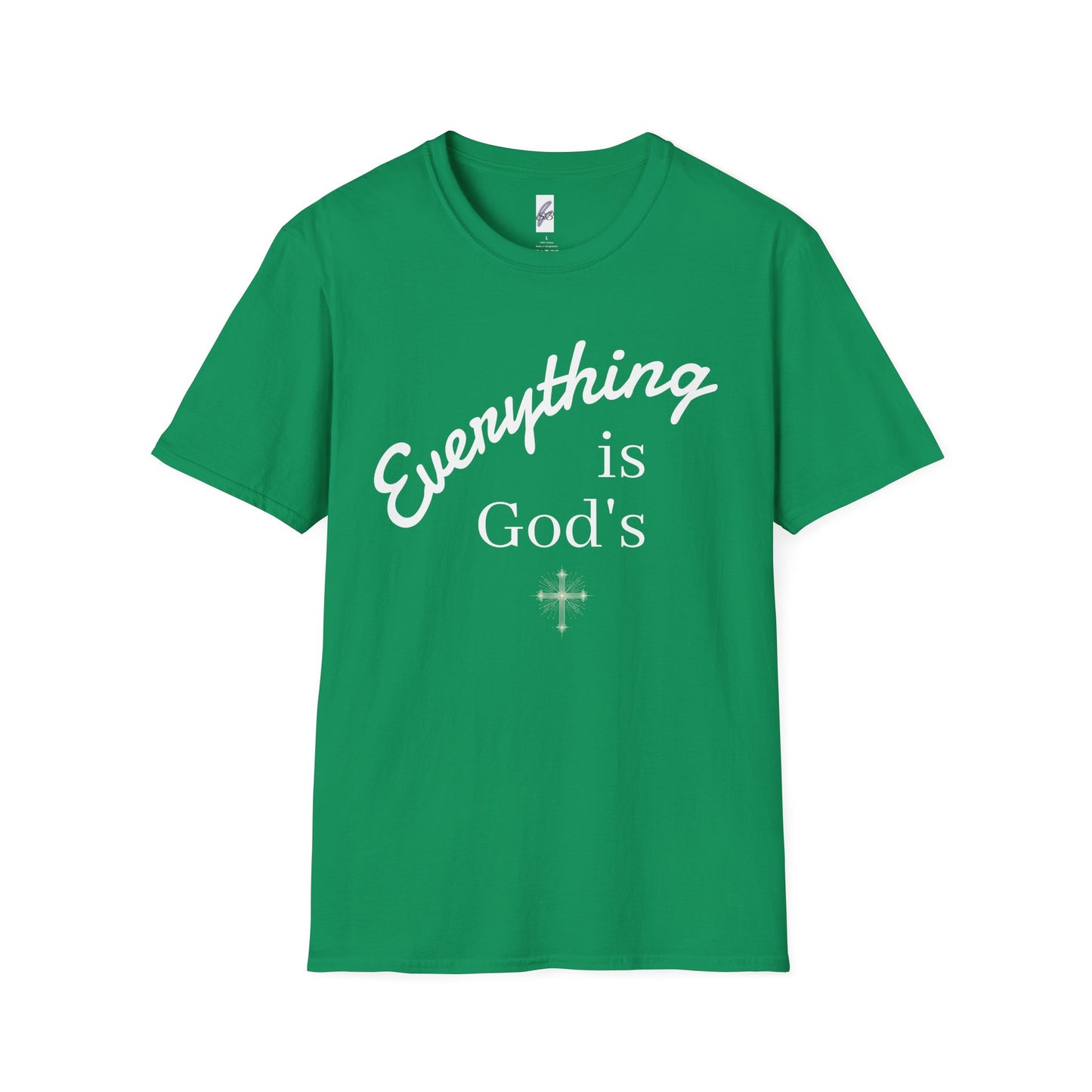 Unisex Softstyle T-Shirt - 'Everything is God's' Inspirational Tee