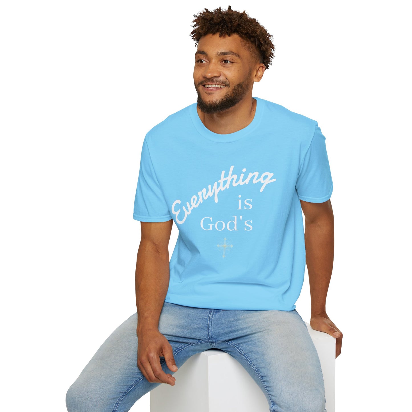 Unisex Softstyle T-Shirt - 'Everything is God's' Inspirational Tee