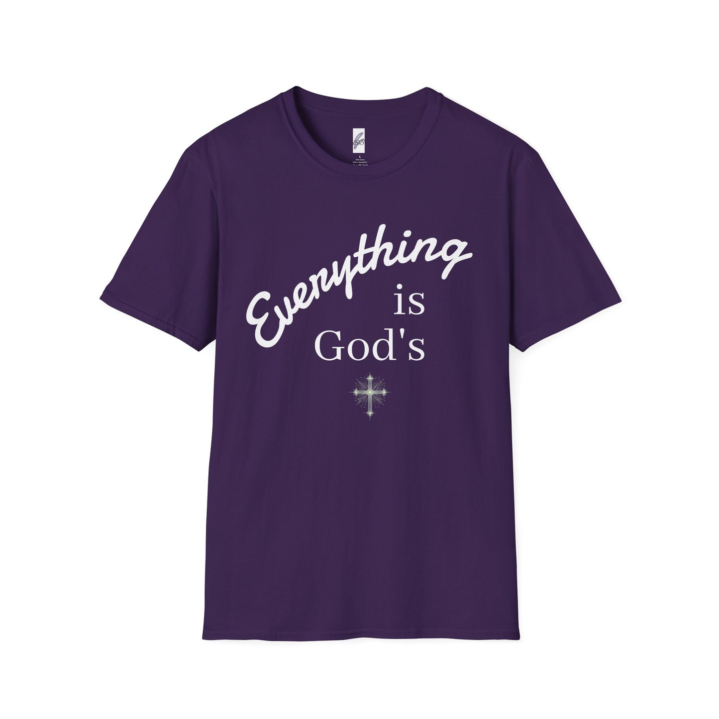 Unisex Softstyle T-Shirt - 'Everything is God's' Inspirational Tee
