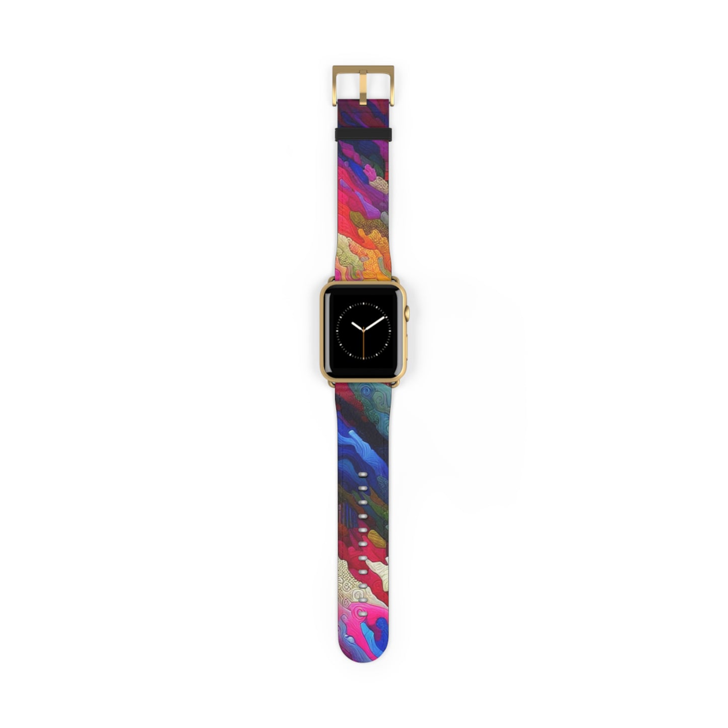 Vibrant Art Watch Band, Colorful Adjustable Strap, Unique Accessory for Any Occasion, Trendy Gift for Him/Her, Stylish Camou Fitness Band