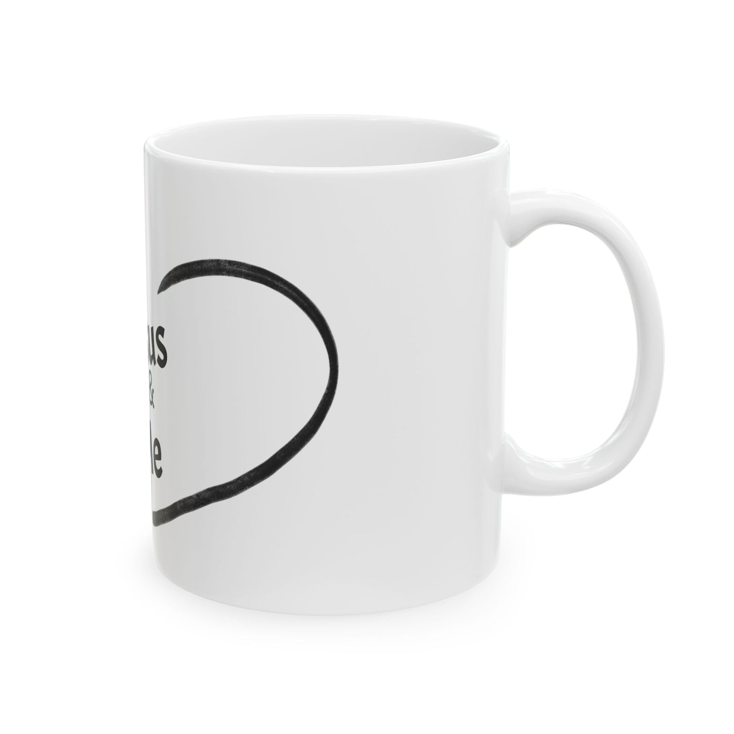 Faith-Inspired Ceramic Mug - Jesus & Me, Inspirational Coffee Cup, Perfect Gift for Believers, Holiday Celebrations, Christian Living