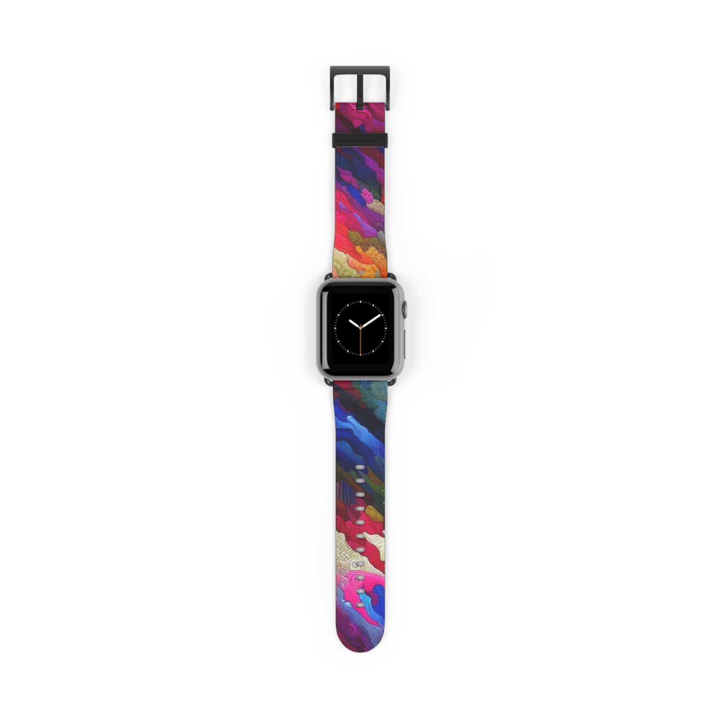 Vibrant Art Watch Band, Colorful Adjustable Strap, Unique Accessory for Any Occasion, Trendy Gift for Him/Her, Stylish Camou Fitness Band