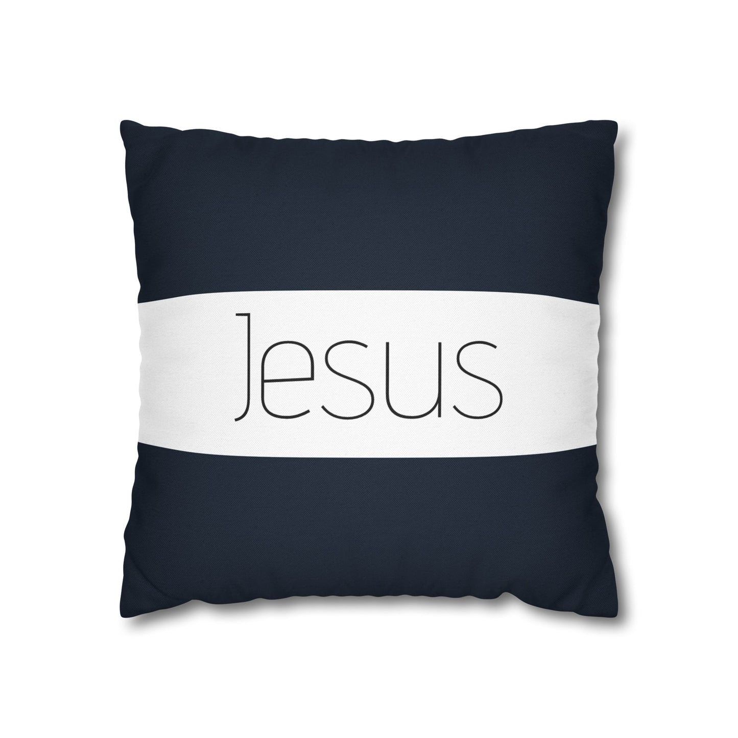 Inspirational Jesus Square Pillowcase - Modern Christian Decor, Christian comfort Decor