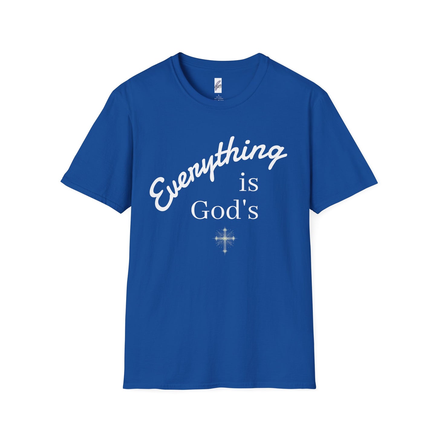 Unisex Softstyle T-Shirt - 'Everything is God's' Inspirational Tee