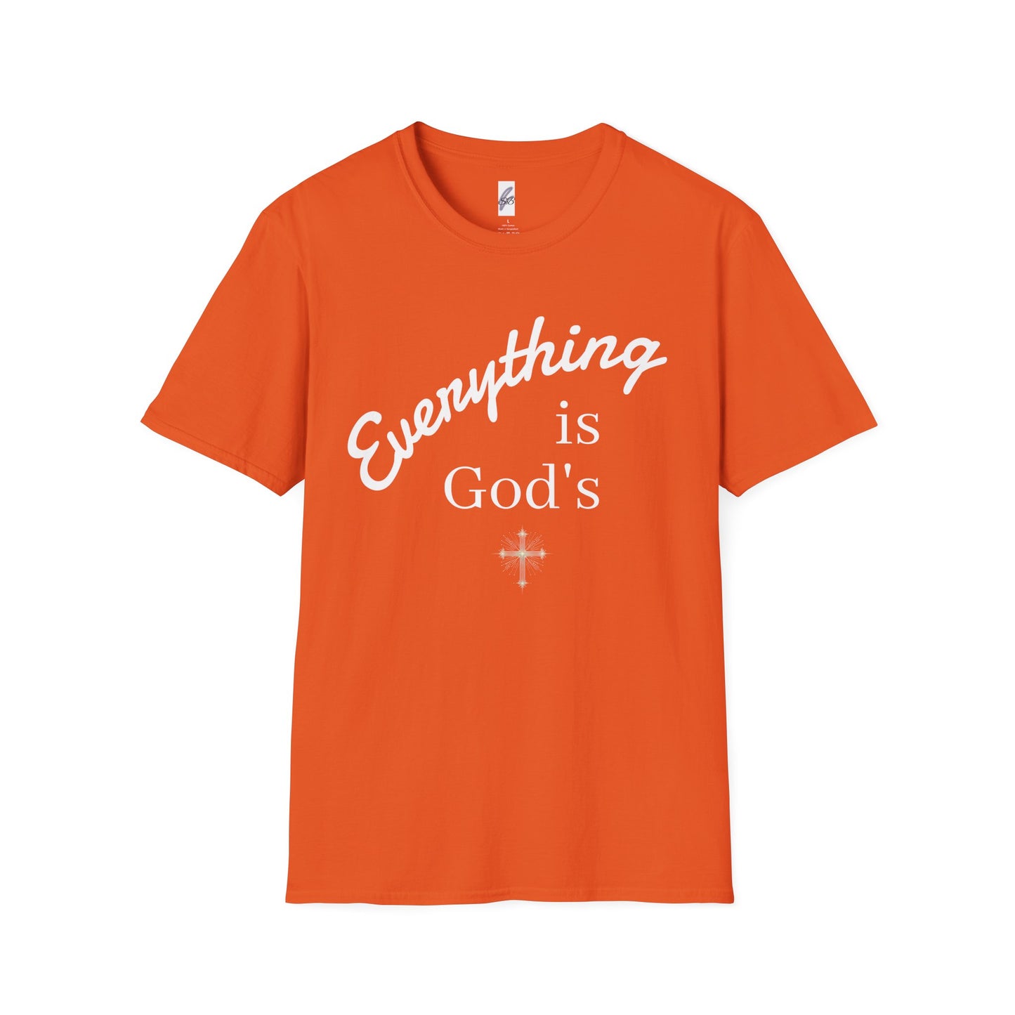 Unisex Softstyle T-Shirt - 'Everything is God's' Inspirational Tee
