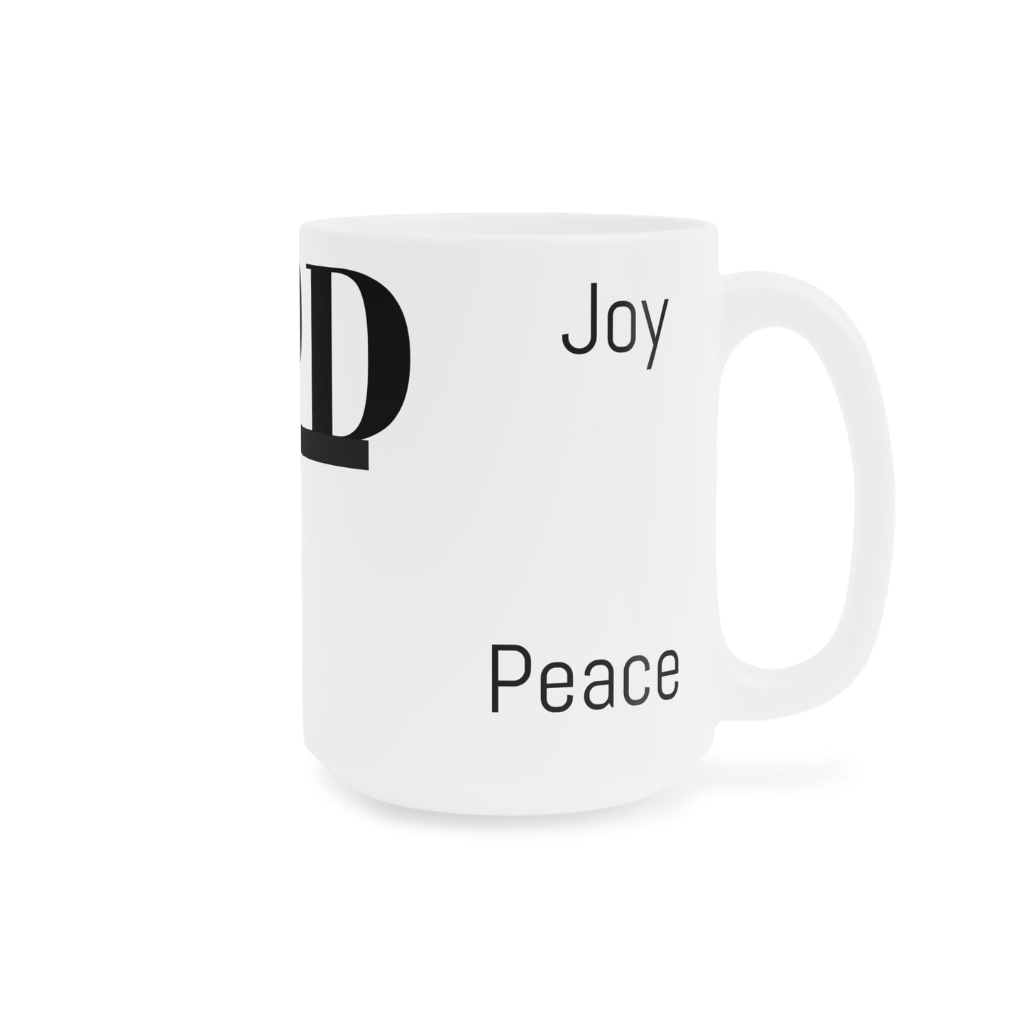 Inspirational Ceramic Mug - "God" with Hope & Love Designs – Perfect Gift for Faith & Encouragement