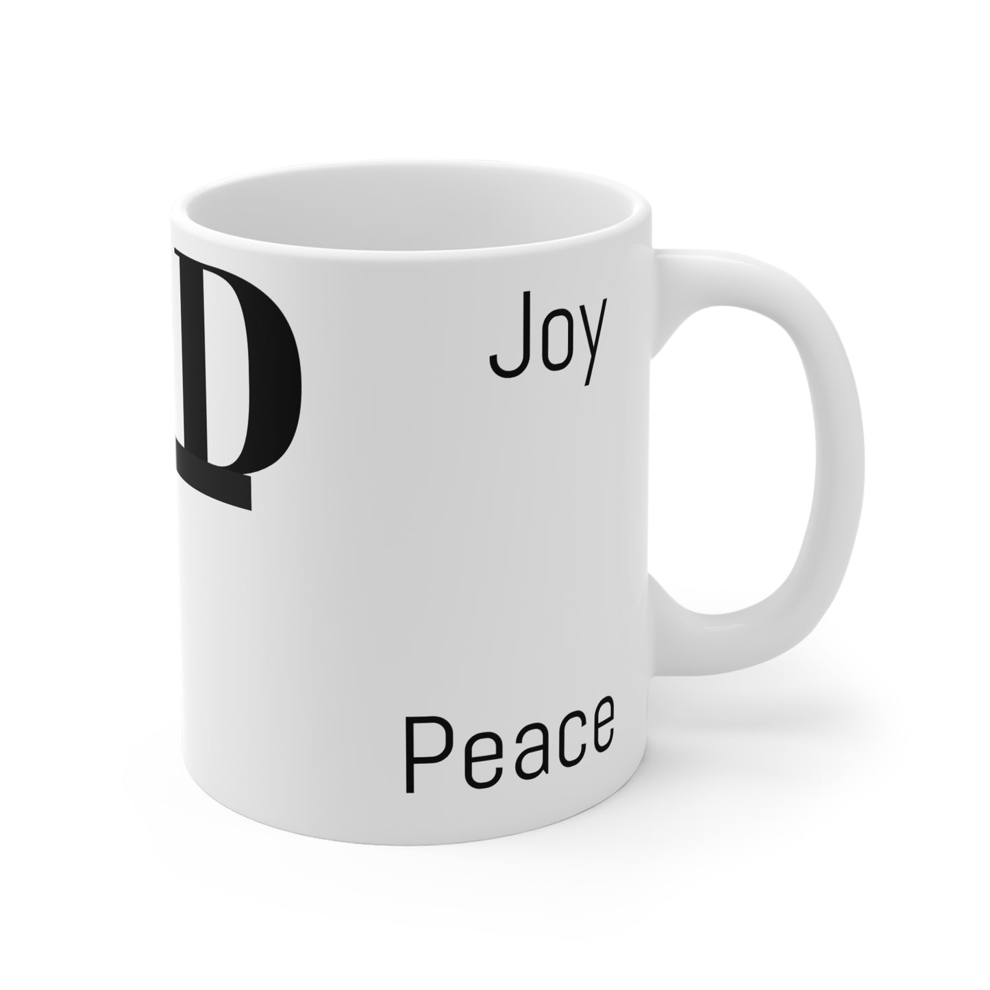 Inspirational Ceramic Mug - "God" with Hope & Love Designs – Perfect Gift for Faith & Encouragement