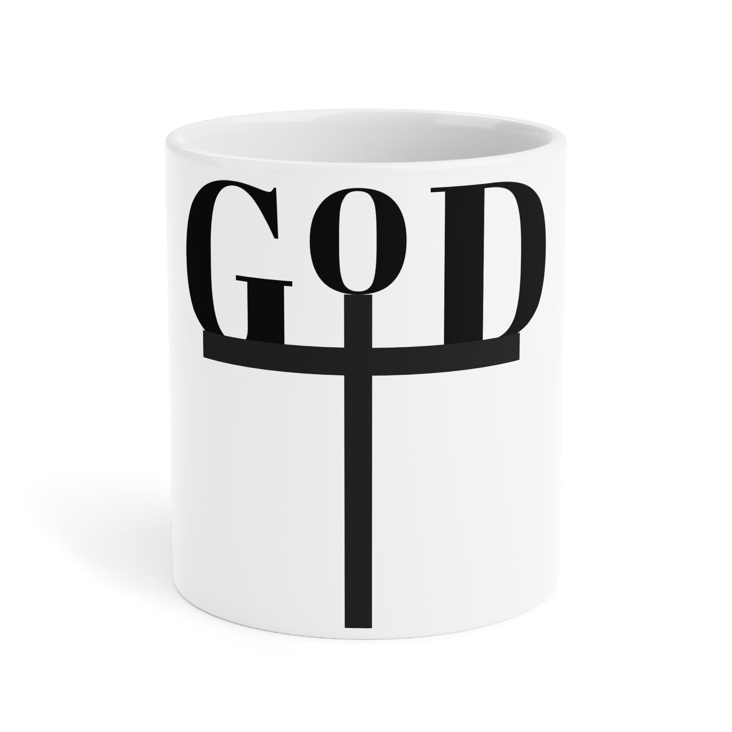 Inspirational Ceramic Mug - "God" with Hope & Love Designs – Perfect Gift for Faith & Encouragement
