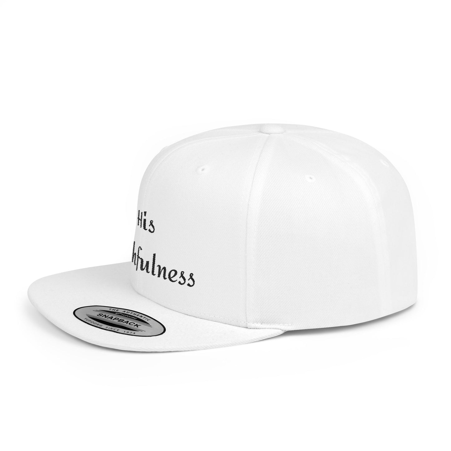 Faithfulness Flat Bill Snapback Cap | Perfect Gift for Followers, Trendy Headwear for Faith-Based Events, Summer Fashion