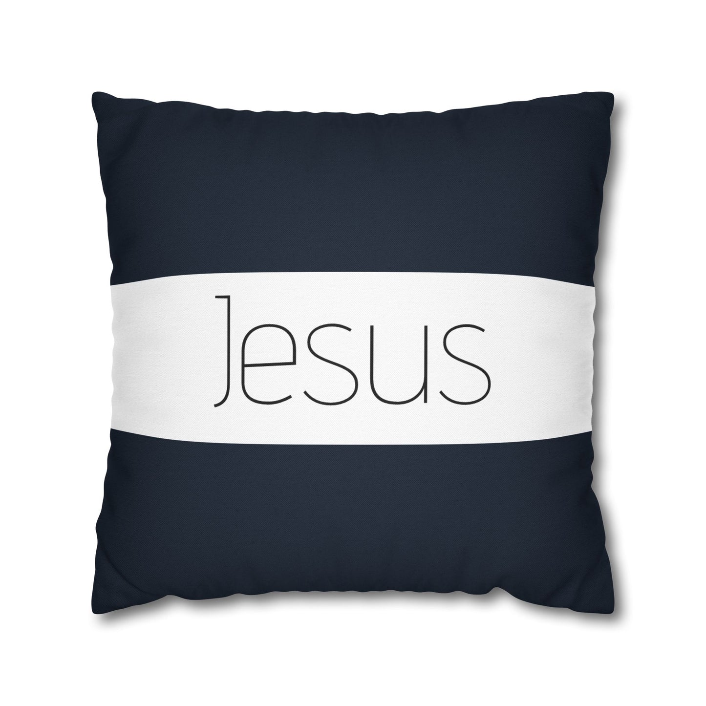 Inspirational Jesus Square Pillowcase - Modern Christian Decor, Christian comfort Decor