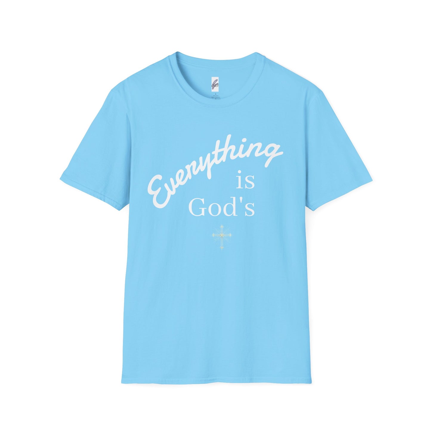 Unisex Softstyle T-Shirt - 'Everything is God's' Inspirational Tee