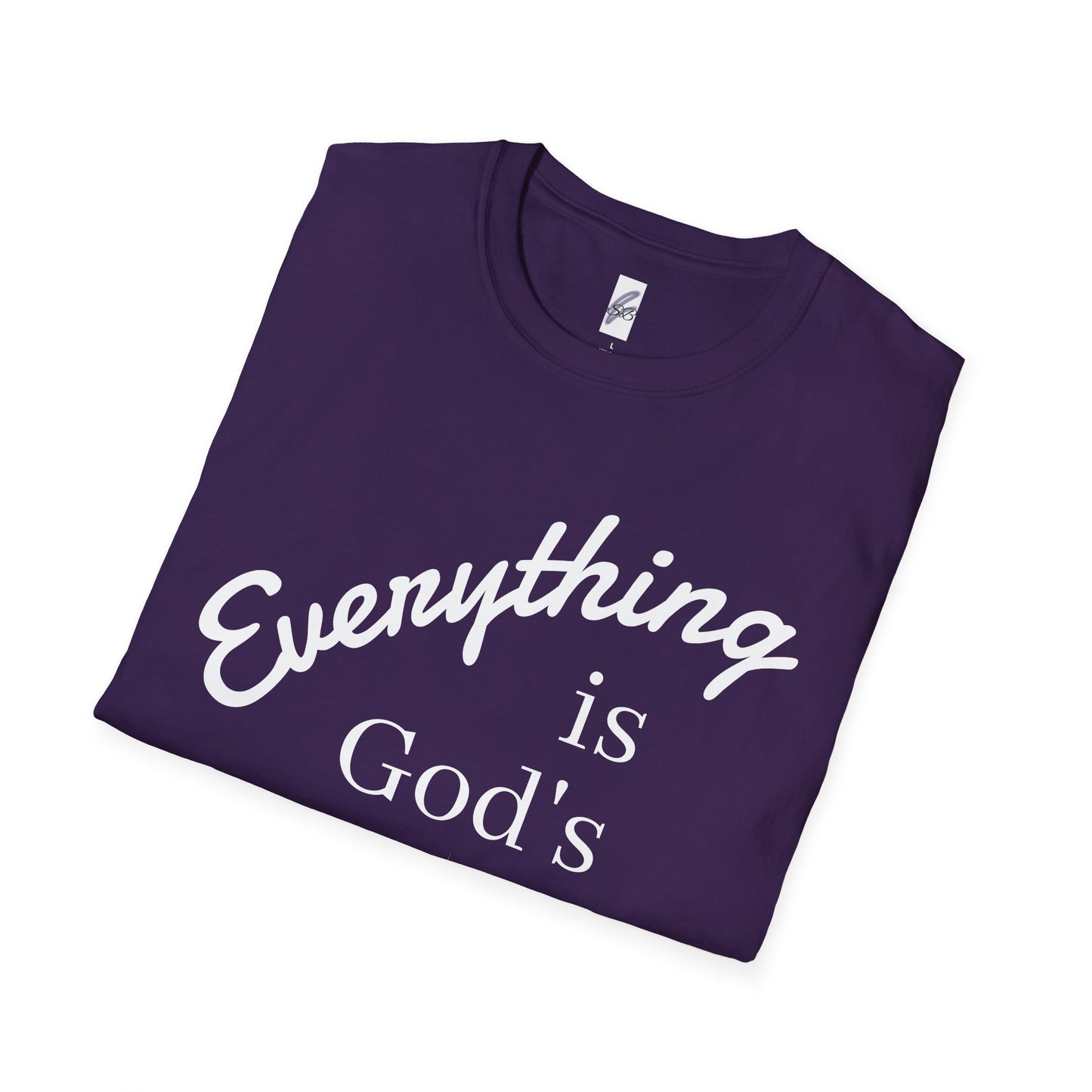 Unisex Softstyle T-Shirt - 'Everything is God's' Inspirational Tee