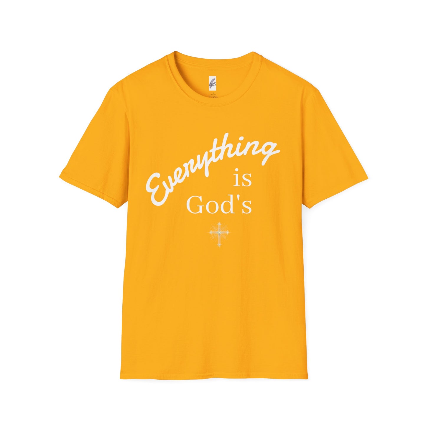 Unisex Softstyle T-Shirt - 'Everything is God's' Inspirational Tee