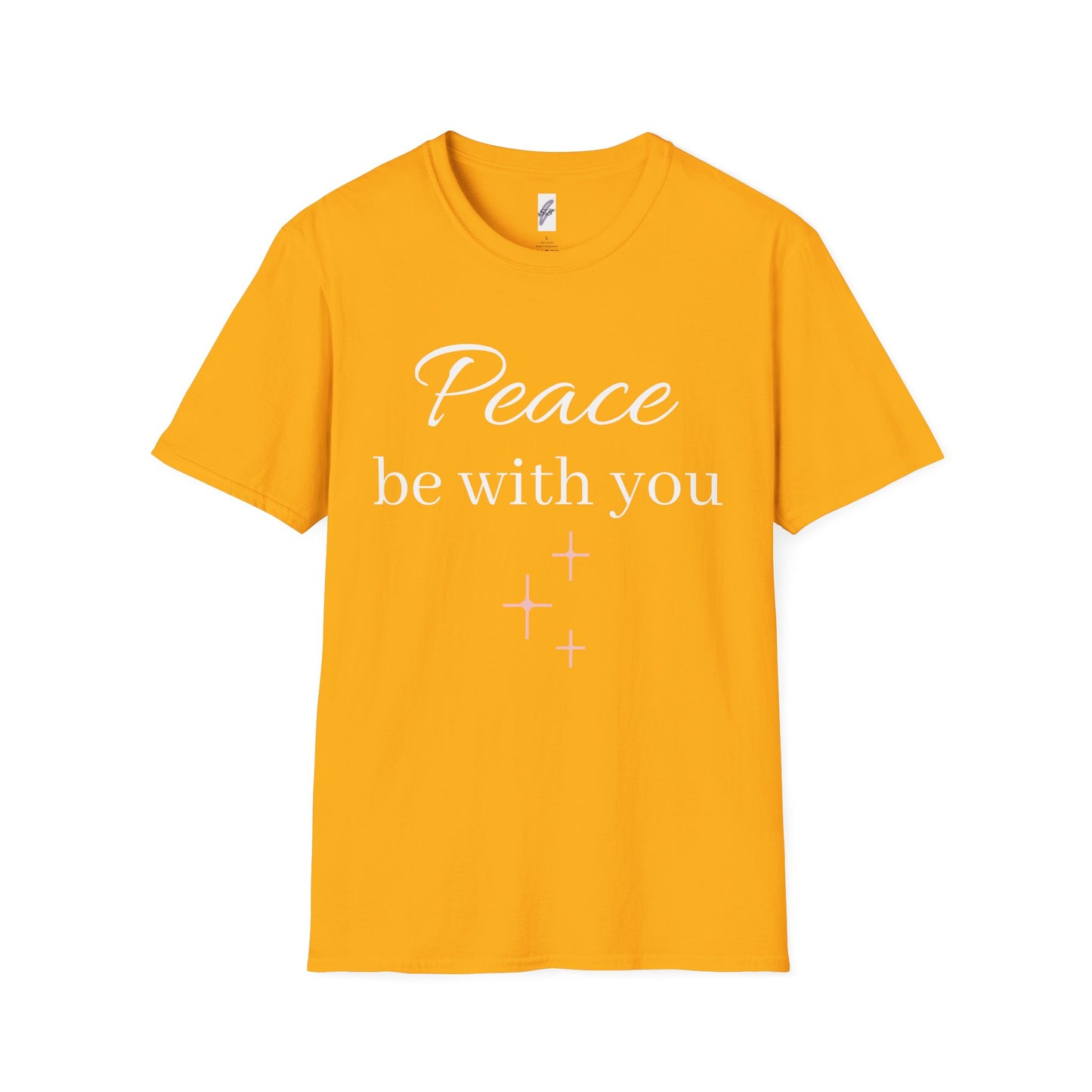 Inspirational Unisex Softstyle T-Shirt: 'May His Peace Be With You Always', Jesus tshirt