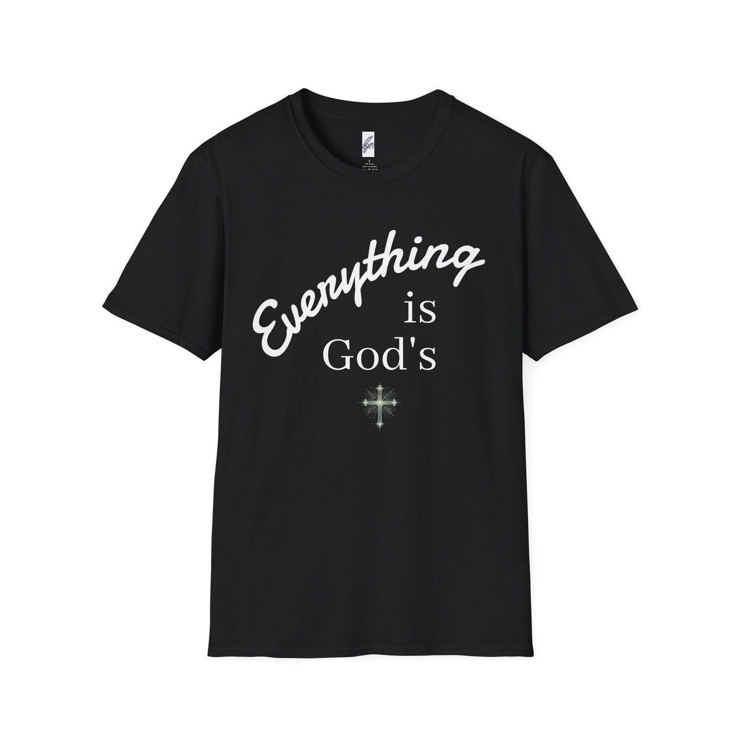 Unisex Softstyle T-Shirt - 'Everything is God's' Inspirational Tee