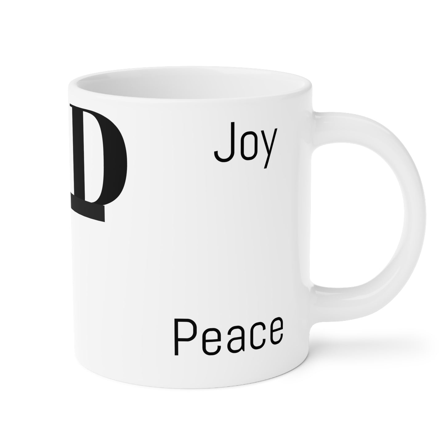 Inspirational Ceramic Mug - "God" with Hope & Love Designs – Perfect Gift for Faith & Encouragement