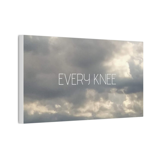 Inspirational Canvas Wall Art - "Every Knee" Holy Reminder Original photo taken by owner