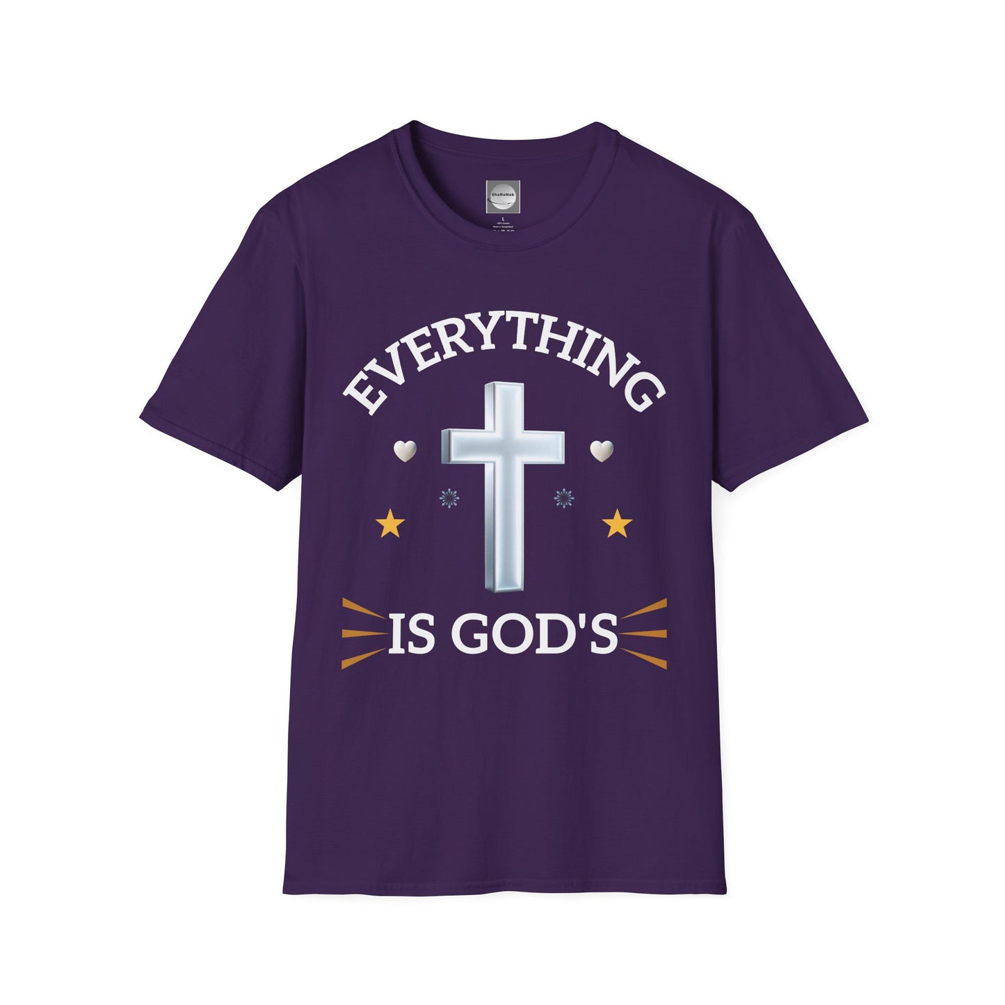 Faith-Inspired Unisex T-Shirt - Everything is God's, Christian Apparel, Gift for Believers, Spiritual Wear, Casual Everyday Tee