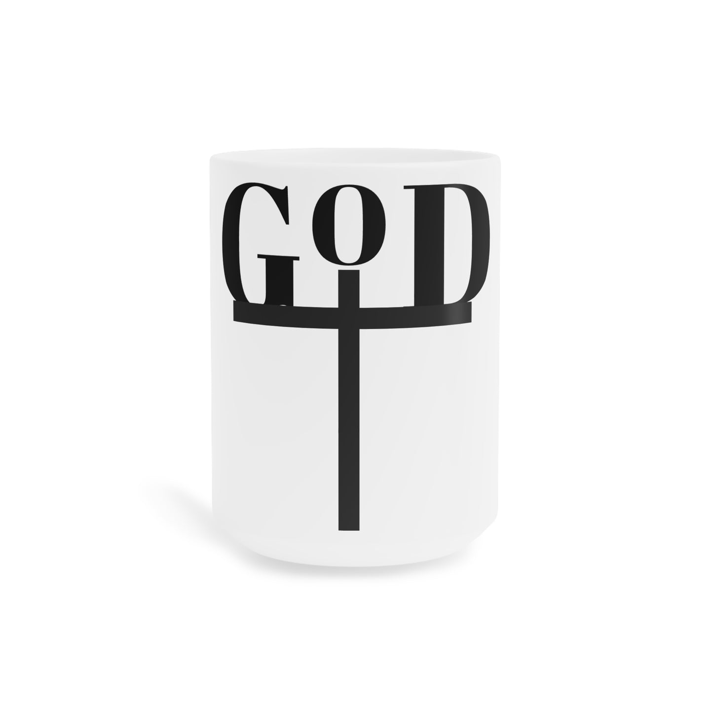 Inspirational Ceramic Mug - "God" with Hope & Love Designs – Perfect Gift for Faith & Encouragement