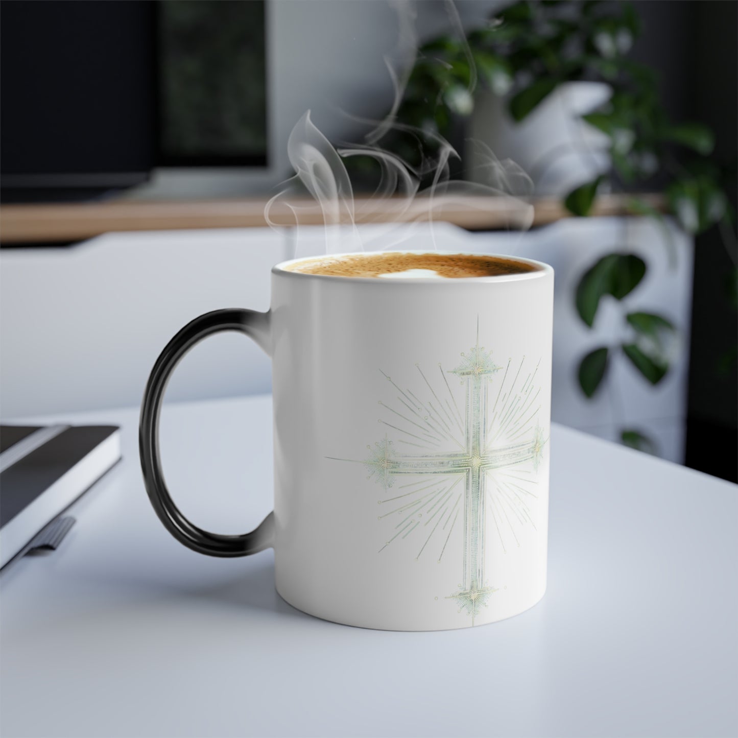 Color Morphing Mug - Inspirational 'The Messiah Lives' Design, 11oz