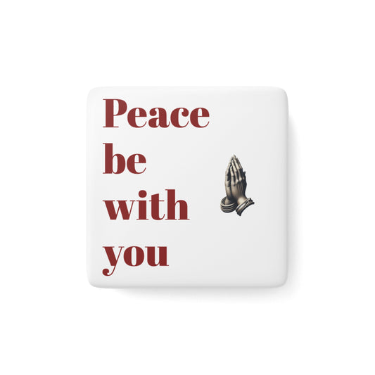 Praying Hands Porcelain Magnet | Inspirational Home Decor
